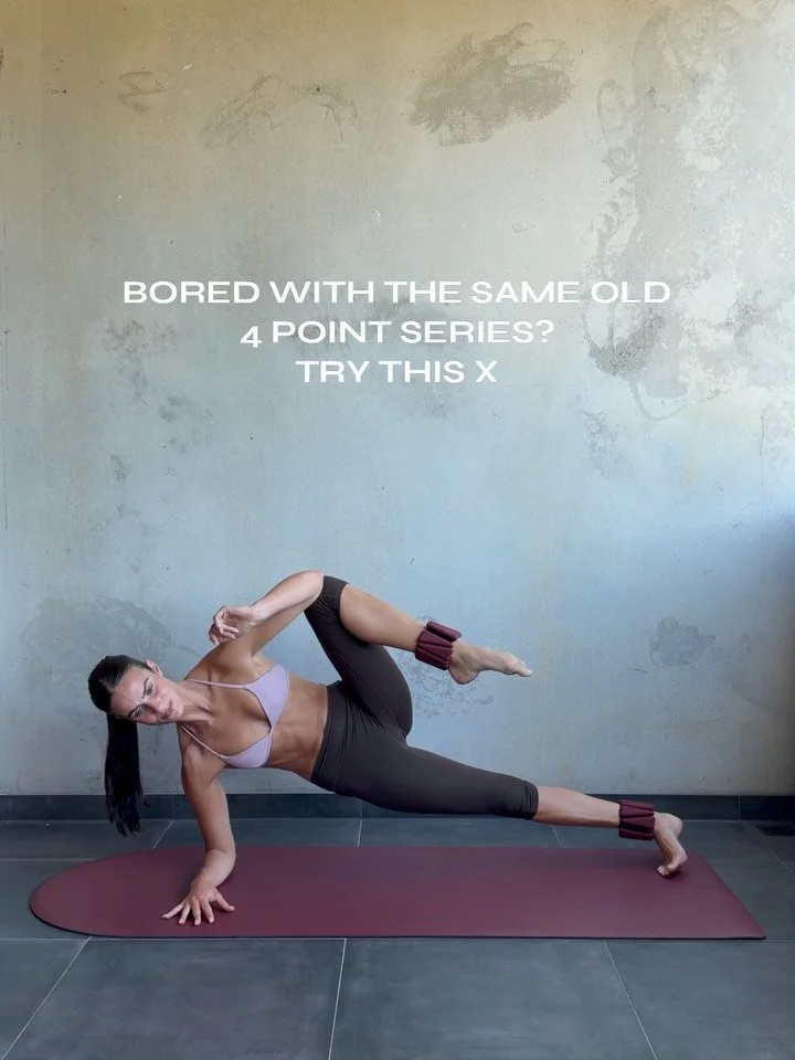SAVE + TRY🧡 A series I always come back to when I&rsquo;m feeling uninspired. Lots of layers for your clients to progress or regress  to until they&rsquo;re feeling confident! 

Wearing @csb DC: ALANA 
Equipment @moveactive DC: CLUBFLEXXMOVE15

&bul