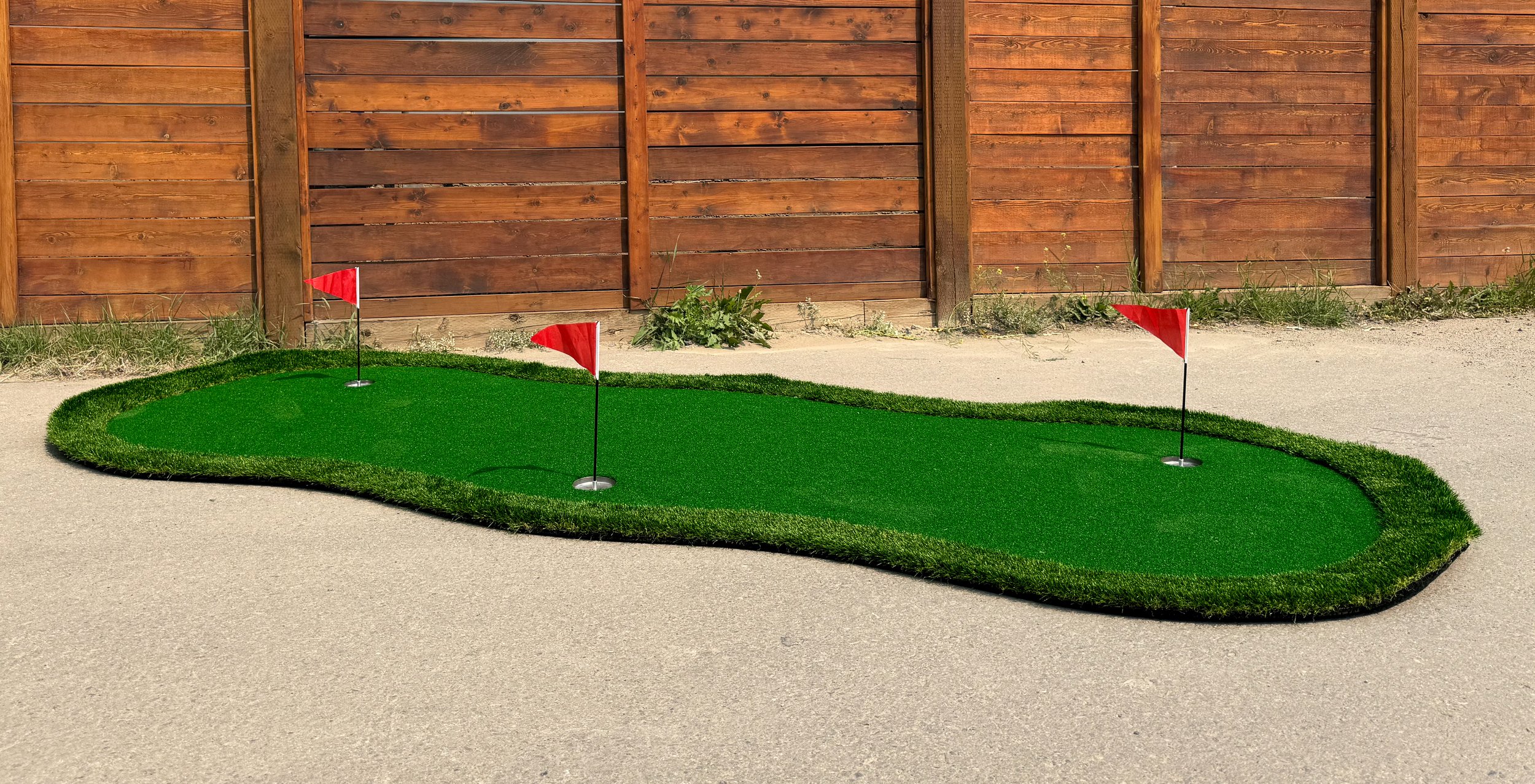 Portable ParTee Box Golf putting green for corporate events, parties and golf activations in Calgary