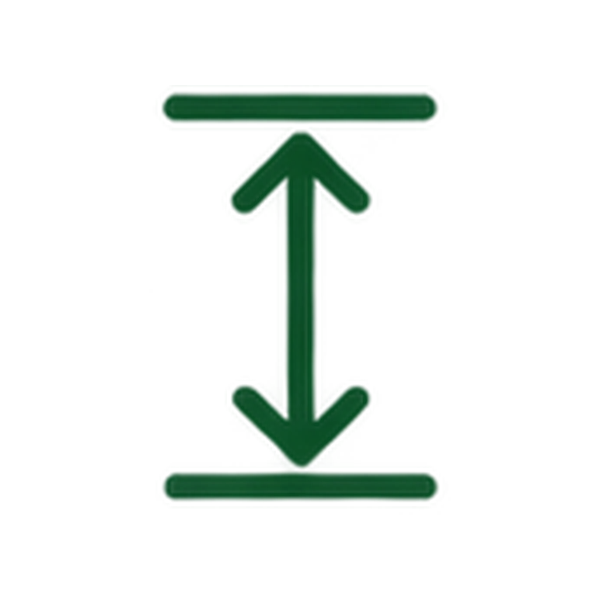 Green arrows pointing upward and downward, indicating vertical movement or direction.