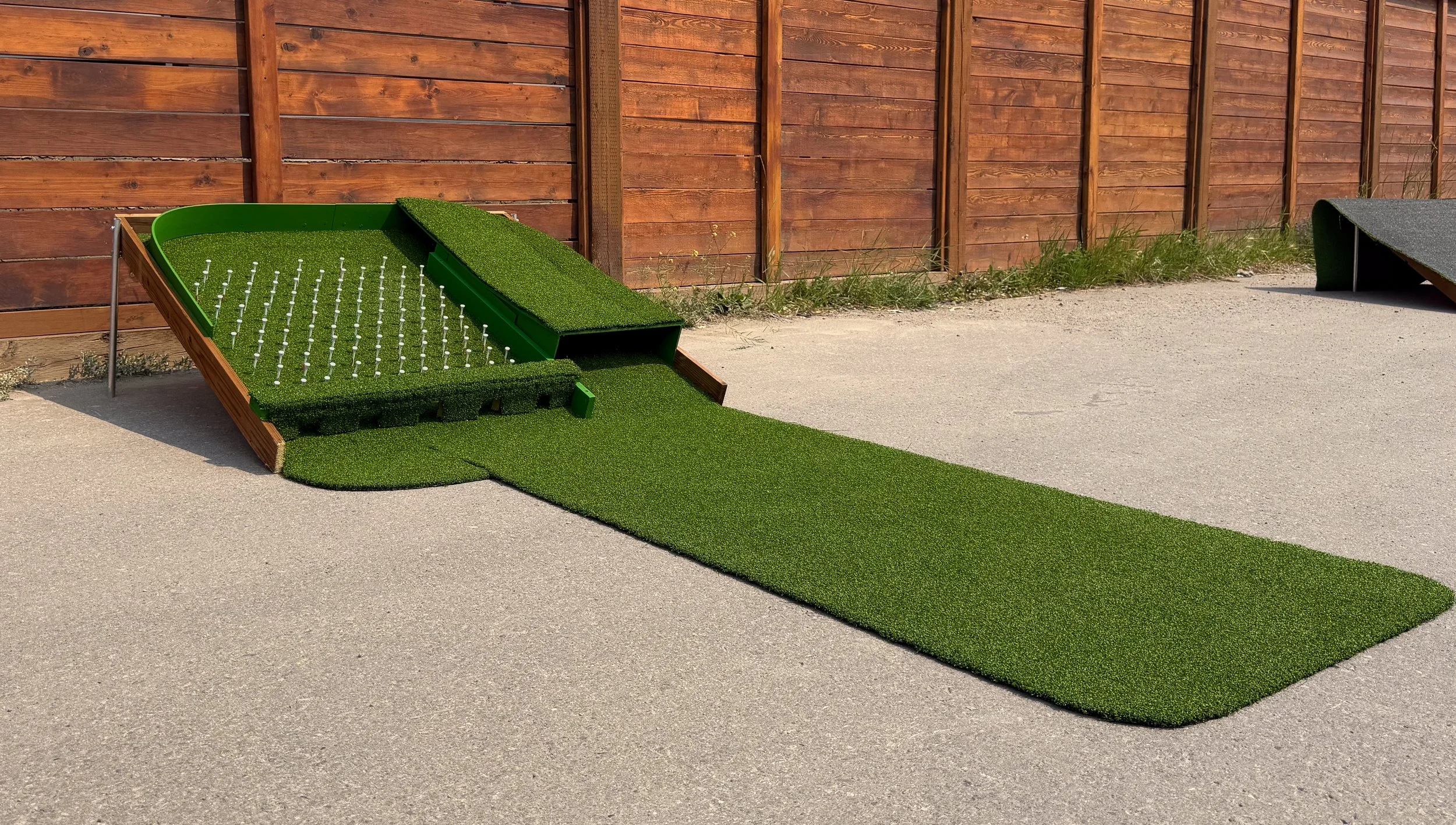 ParTee Box Golf Plinko golf game with putting lane for Calgary events