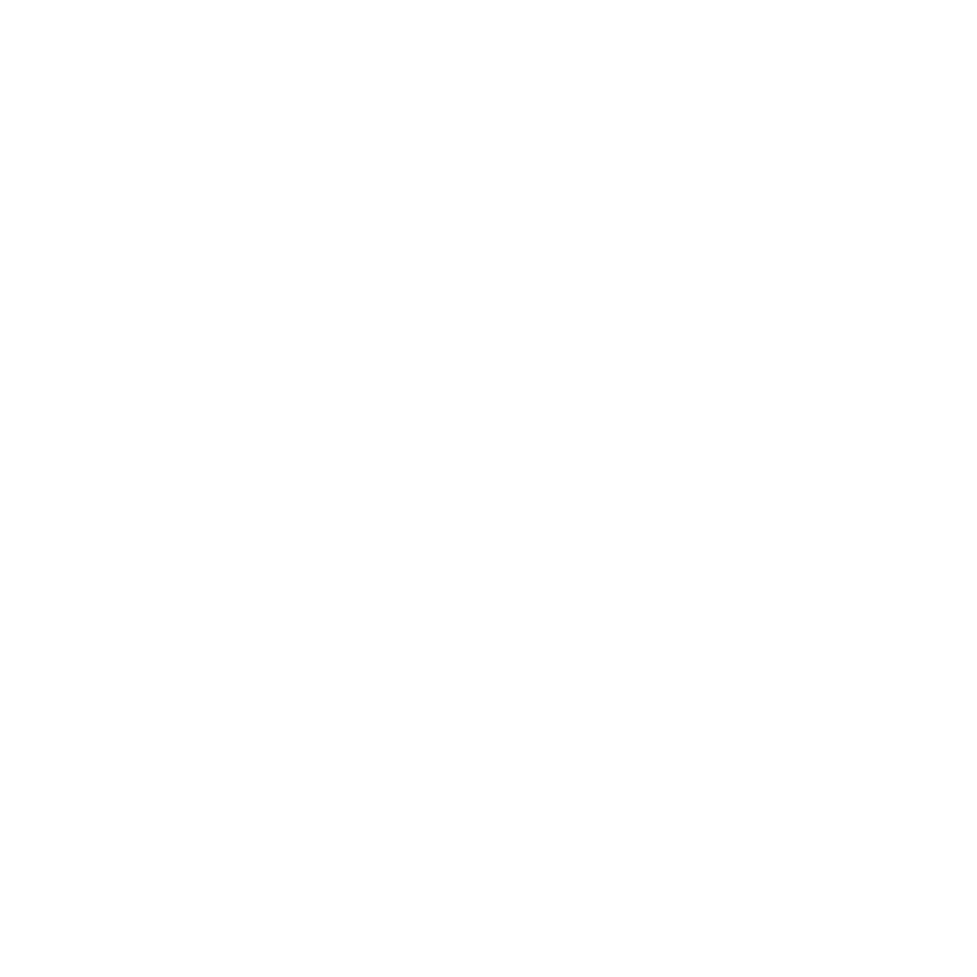 A circular logo with a white silhouette of two ducks facing opposite directions inside a black background.