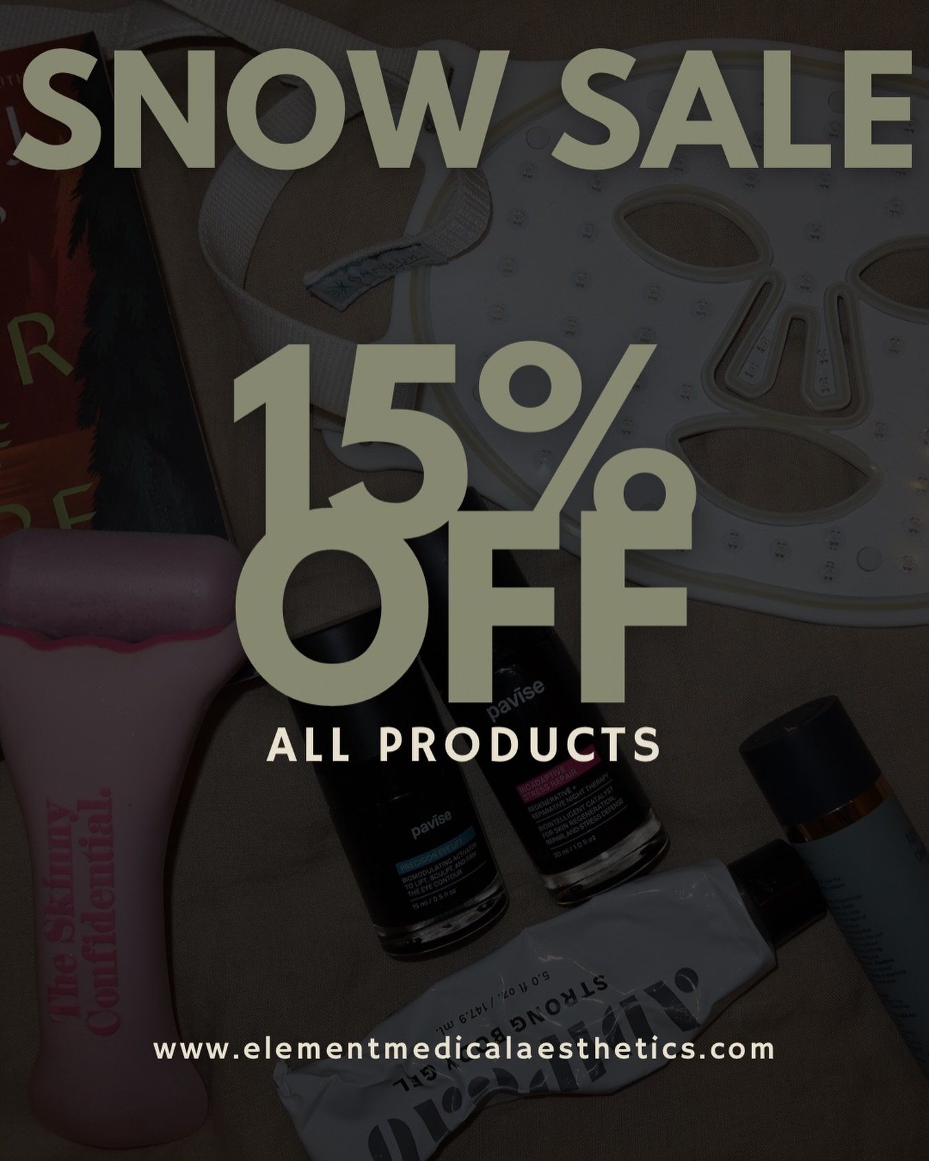 Stay warm this weekend &amp; shop the sale from your phone!

📱 15% off skincare products (no promo code necessary) 

Free shipping on $250+
Samples included in every order 🫶🏻

www.elementmedicalaesthetics.com