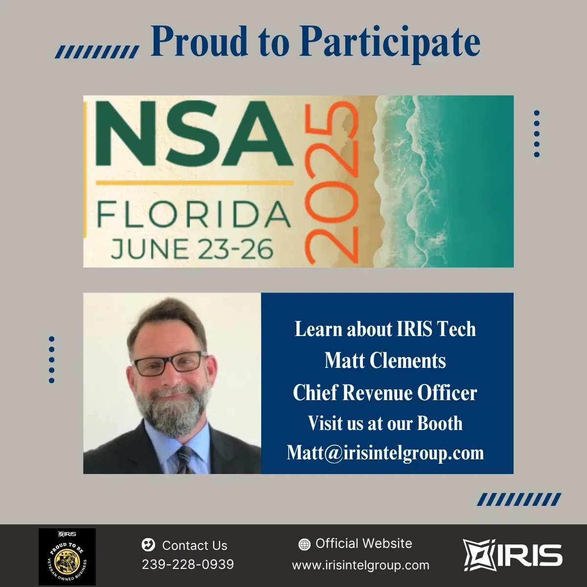 IRIS Tech Inc. Proudly Sponsors the 2025 NSA Annual Conference in Broward County, FL