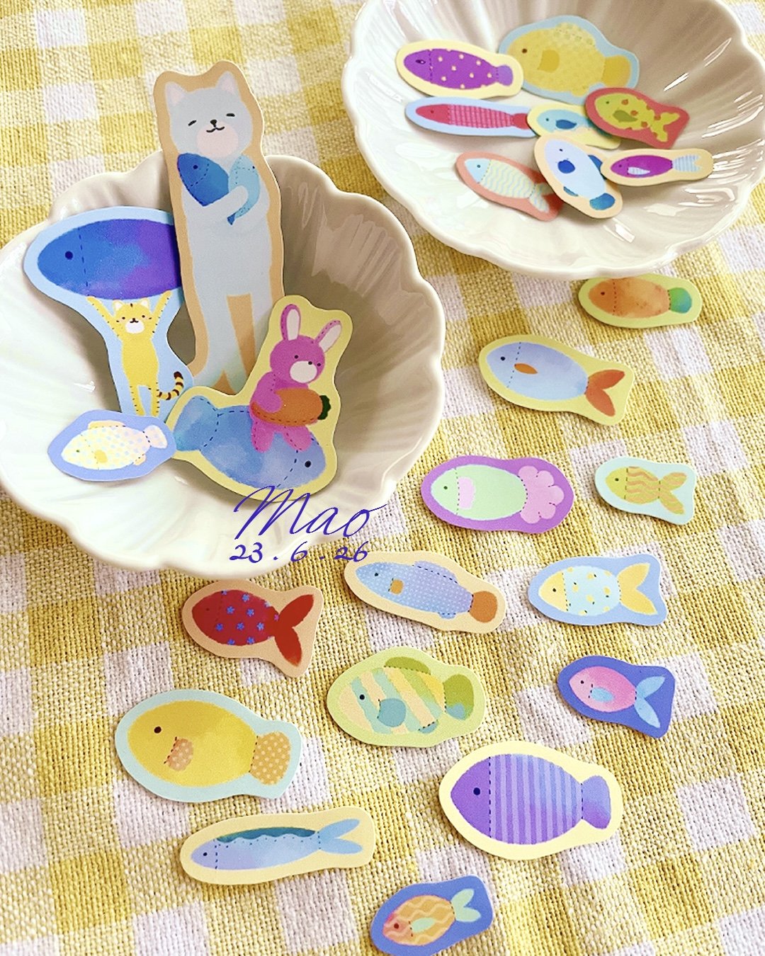 BLUE CAT AND THE FISH SOFT TOYS Sticker Flakes 1 (sign).jpg
