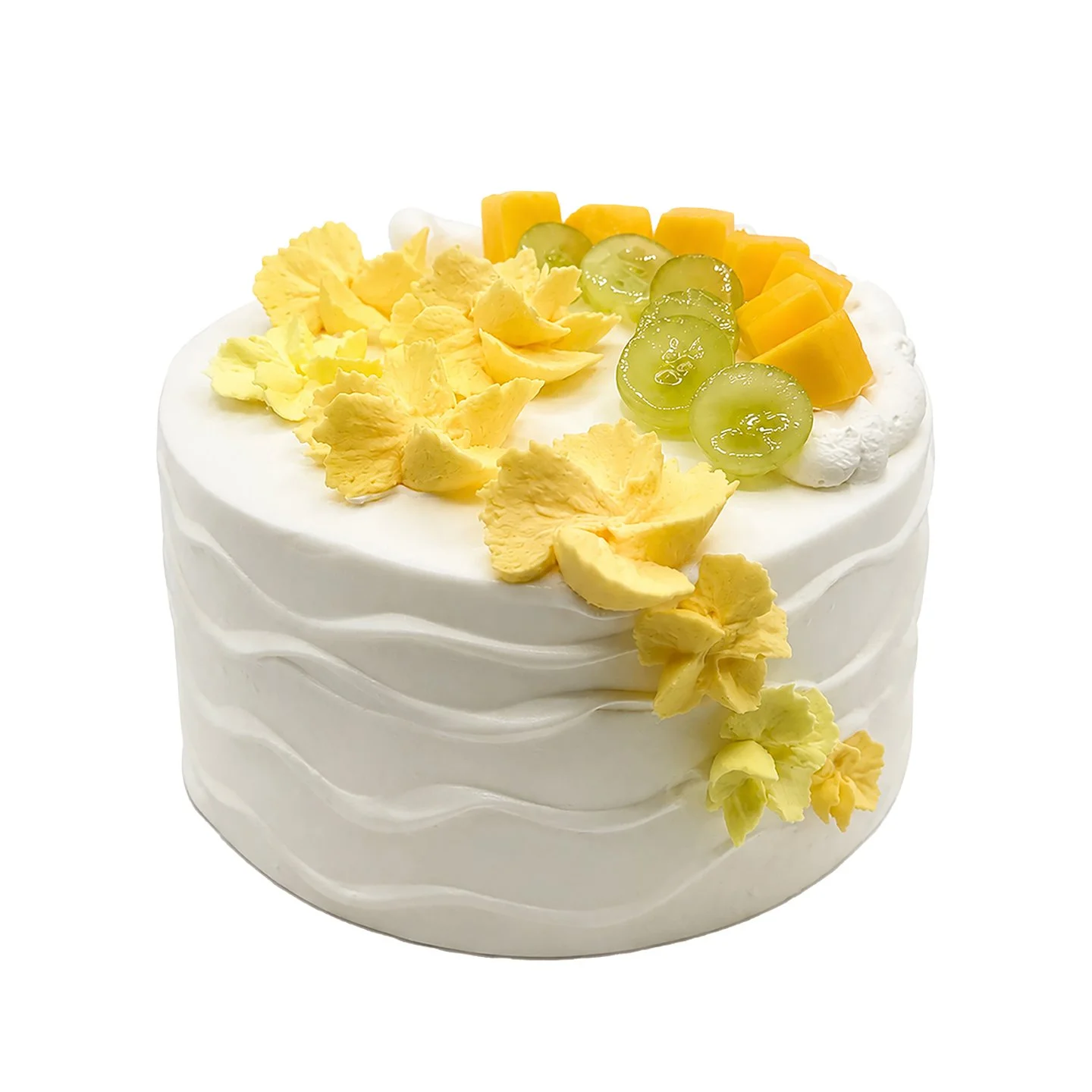 6" Mango Layer  

Fresh mango, cream layers & vanilla sponge.