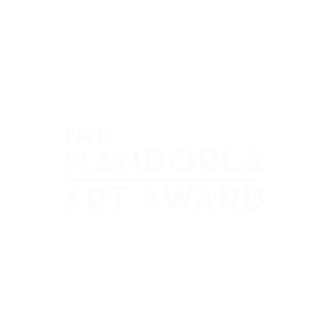 Black background with white text reading "The Mandorla Art Award"