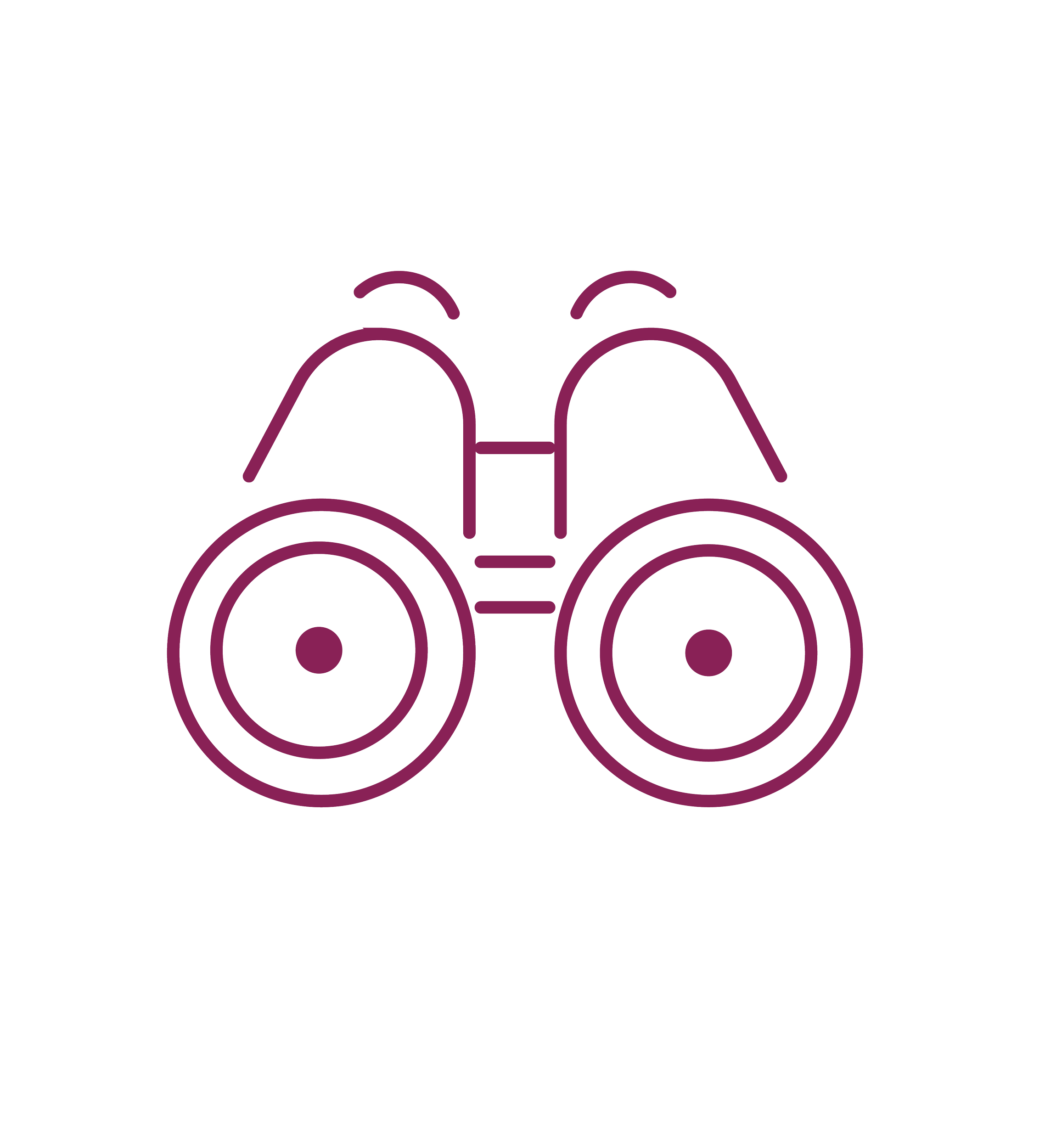 A line drawing of a helicopter and three rollercoasters, all depicted in purple outline.