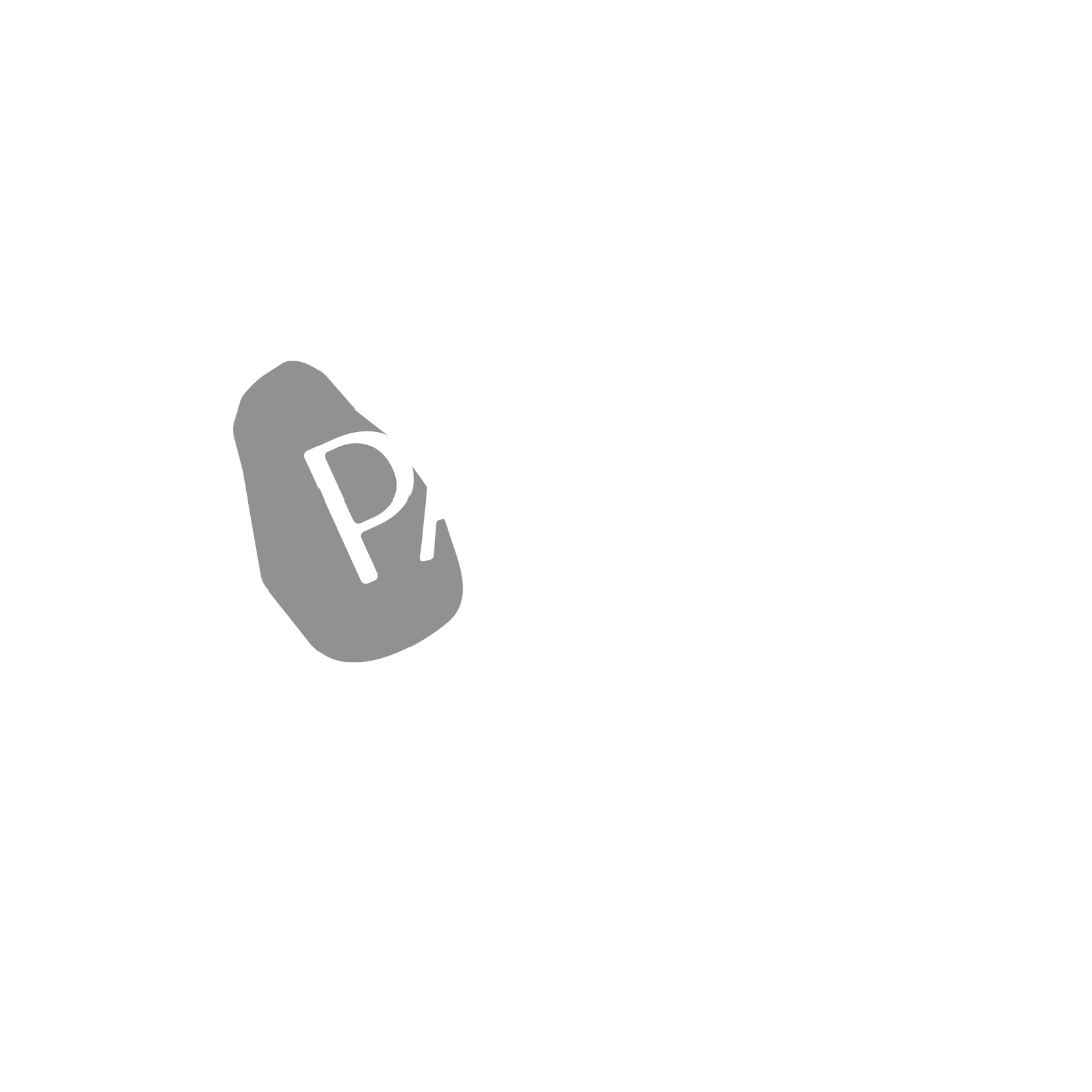 Logo for Papaya Clinic with a papaya illustration and stylized text.