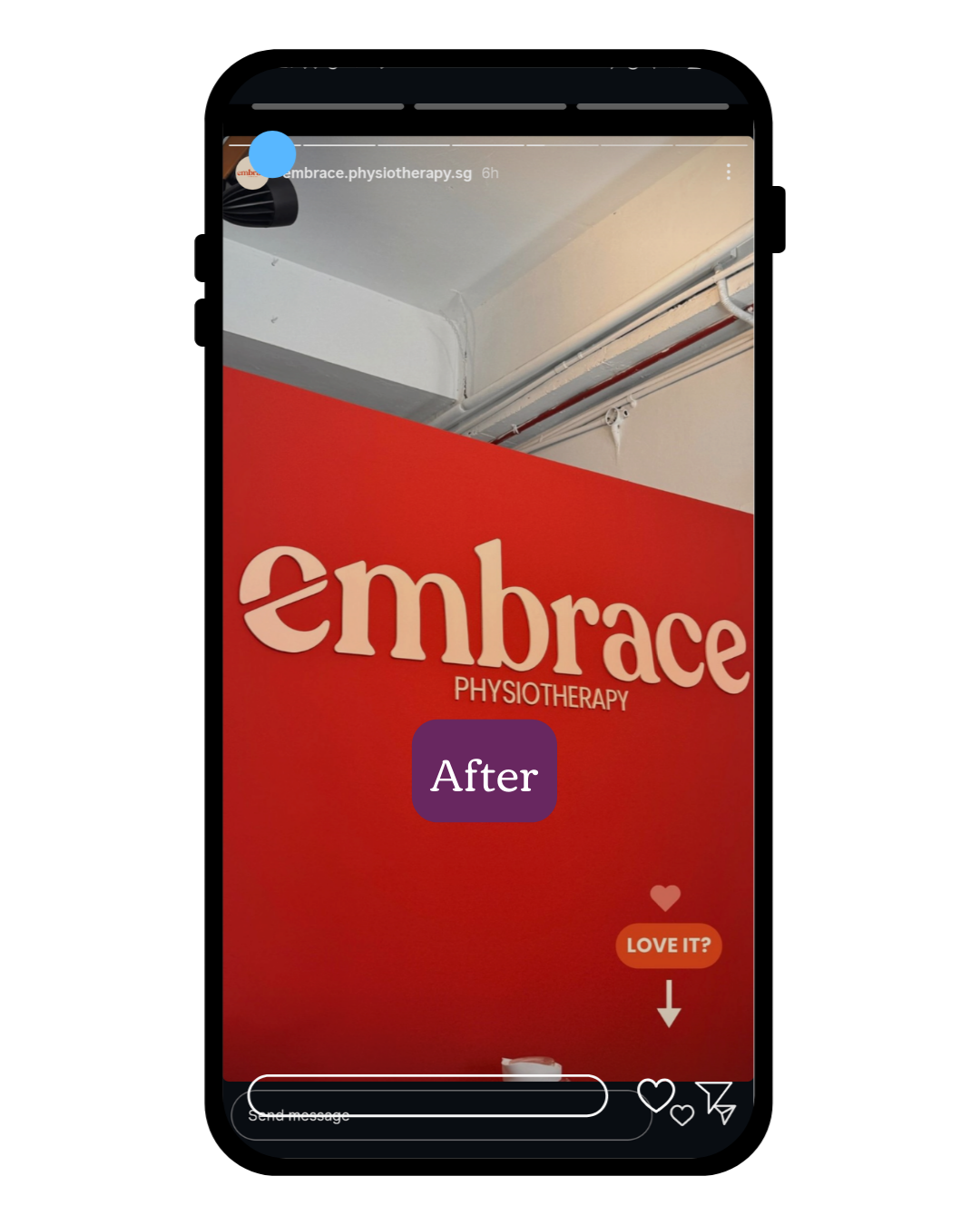 After Inside Signage