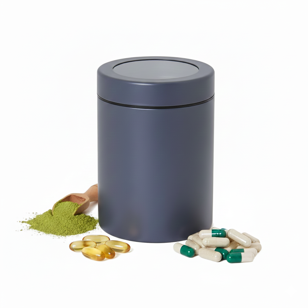 powder supplement tin packaging
