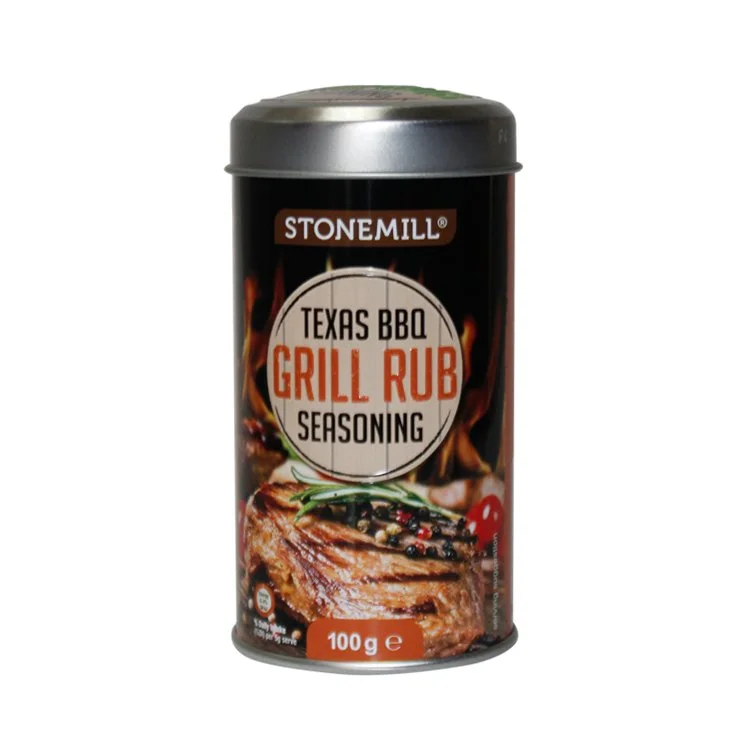 A cylindrical  seasoning Tin