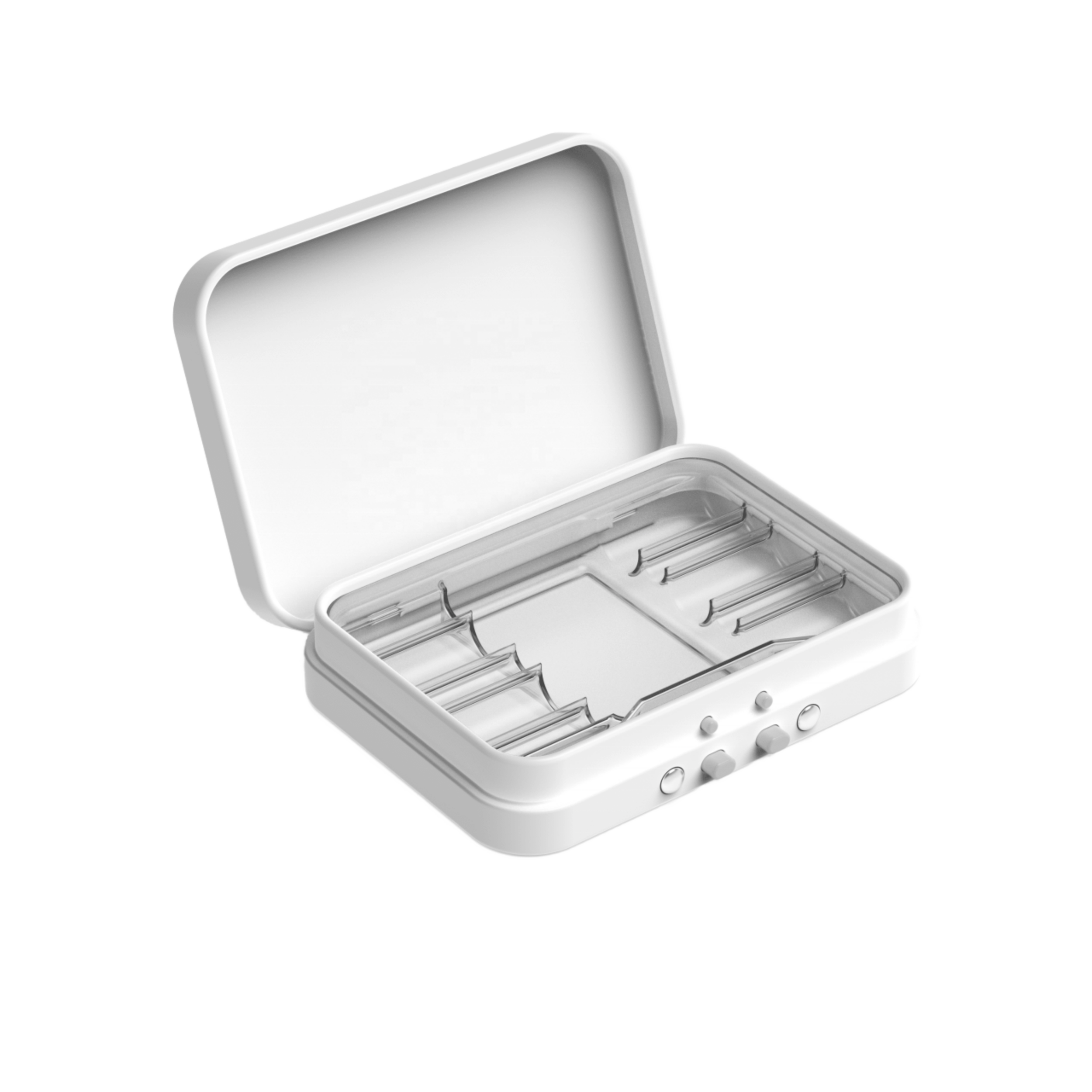 Hinged lock rectangular CR tin packaging