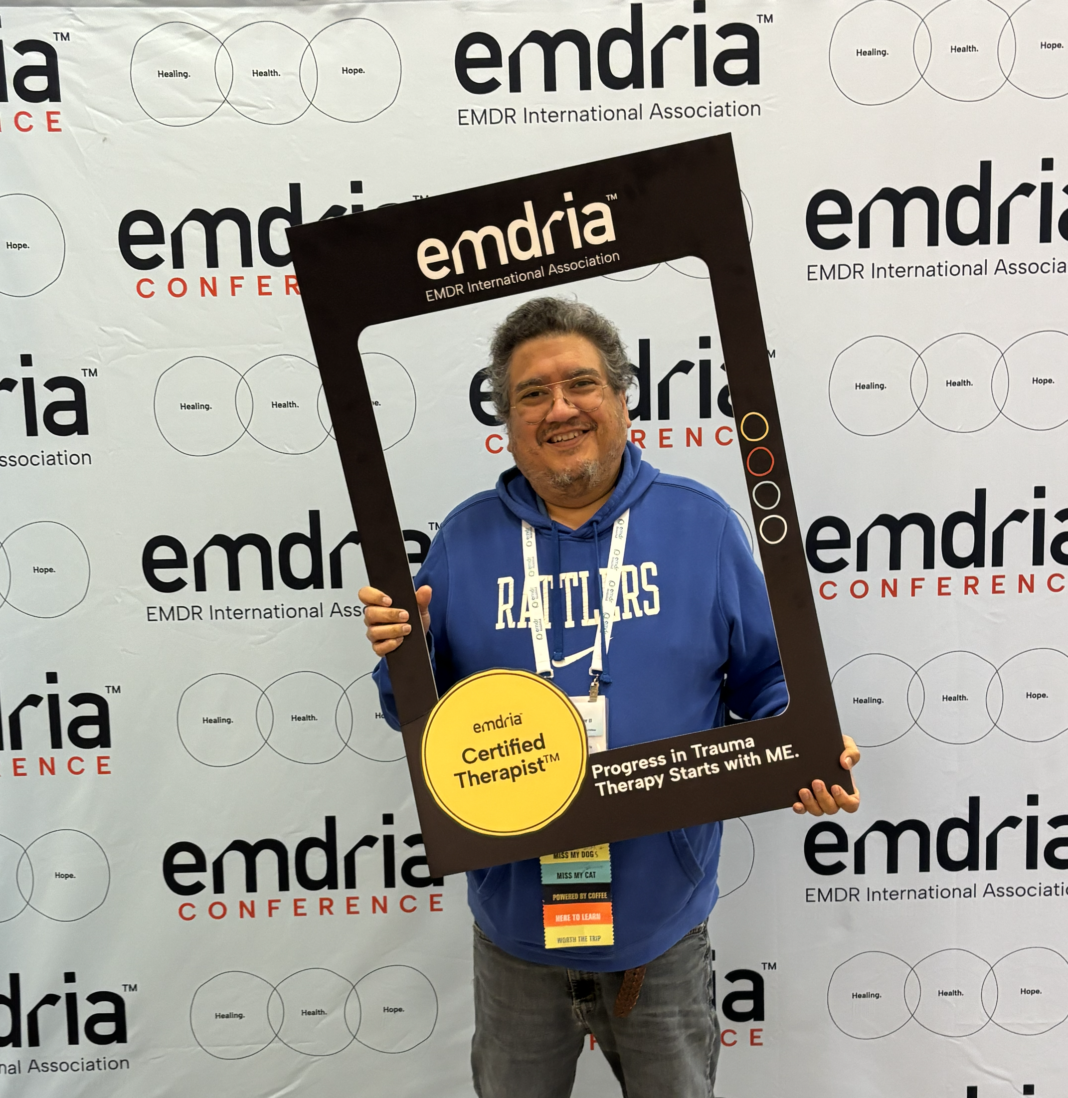 Gustavo at EMDRIA conference in California.