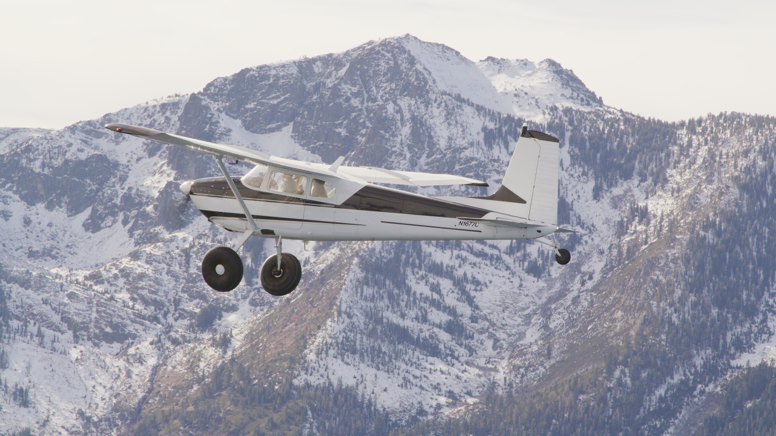 Mt. Tallac, Lake Tahoe, California seen from North Tahoe Aviation scenic air tour, sight seeing tour. Helicopter sightseeing tour. 