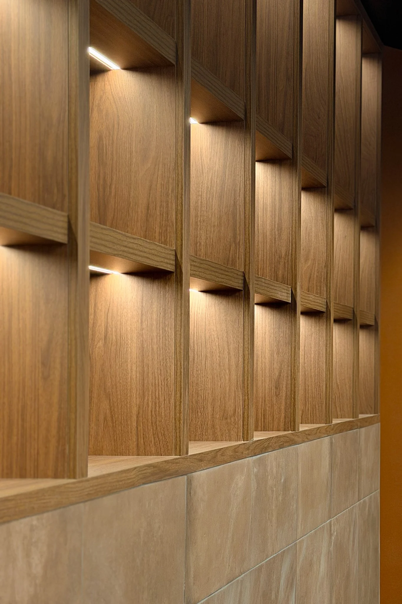 Premium retail joinery completed for the Green Valley Spices supermarket.