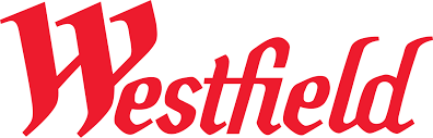 Westfield logo in red text on a white background