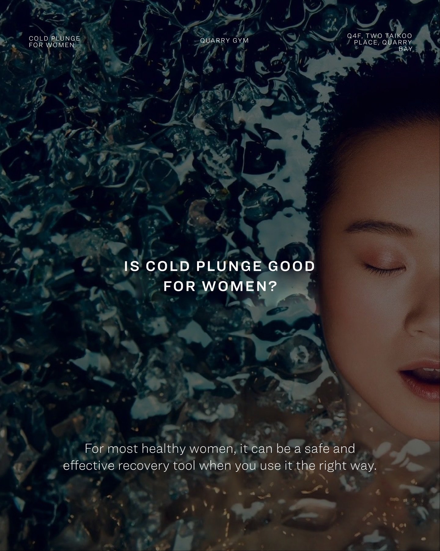 The other day, one of you asked us on Instagram:
&ldquo;Is cold plunge good for women?&rdquo; 🧊

Short answer: For most healthy women, it can be a safe and effective recovery tool when you use it the right way.

At Quarry, we keep things simple:
8&n