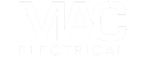 MAC Electrical logo in black and white.