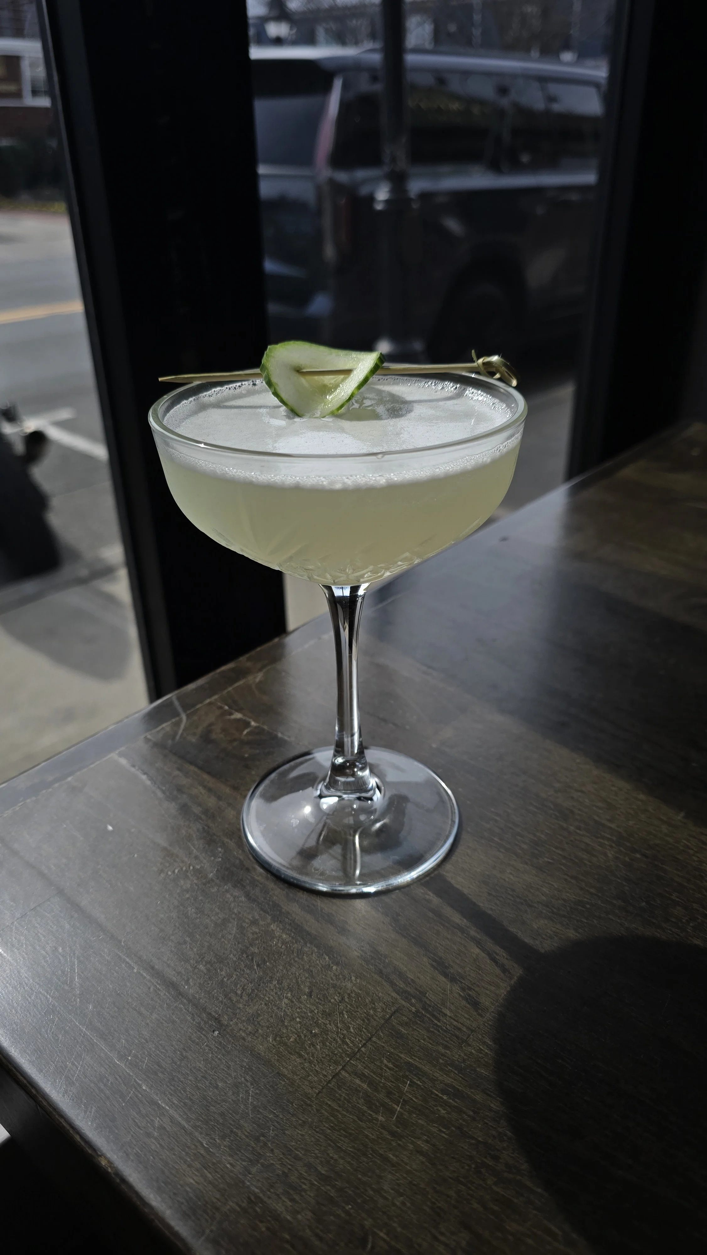 Our cucumber martini