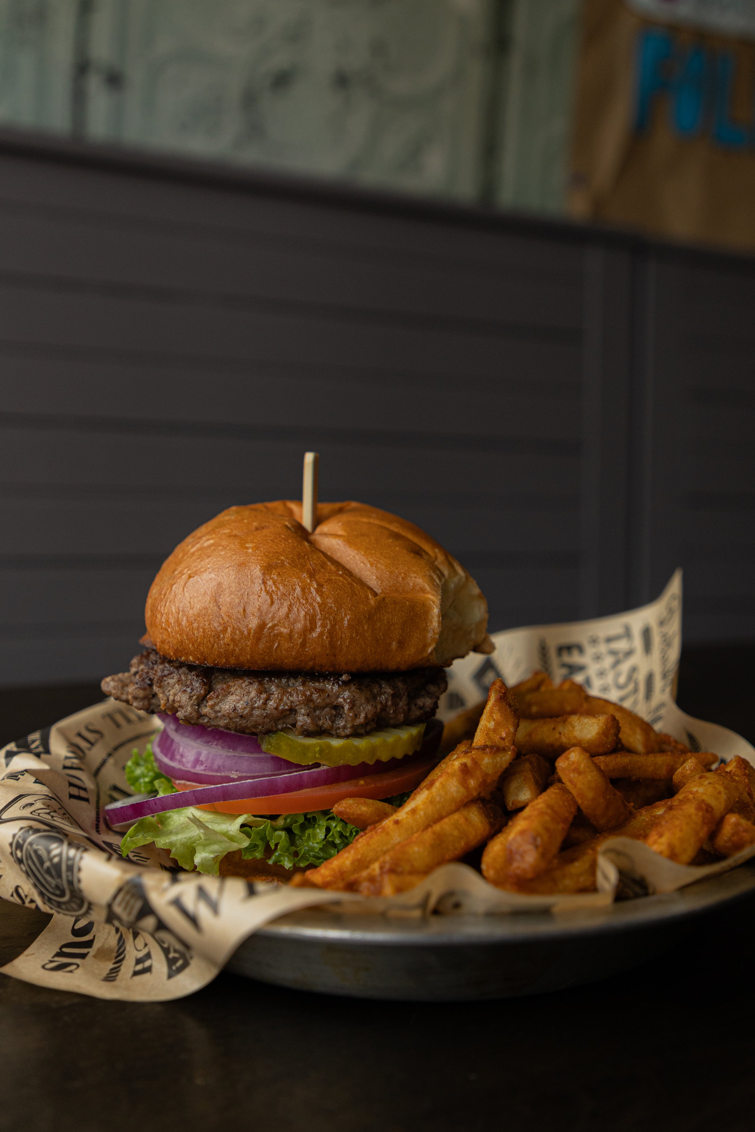 Bar Burger with Fries