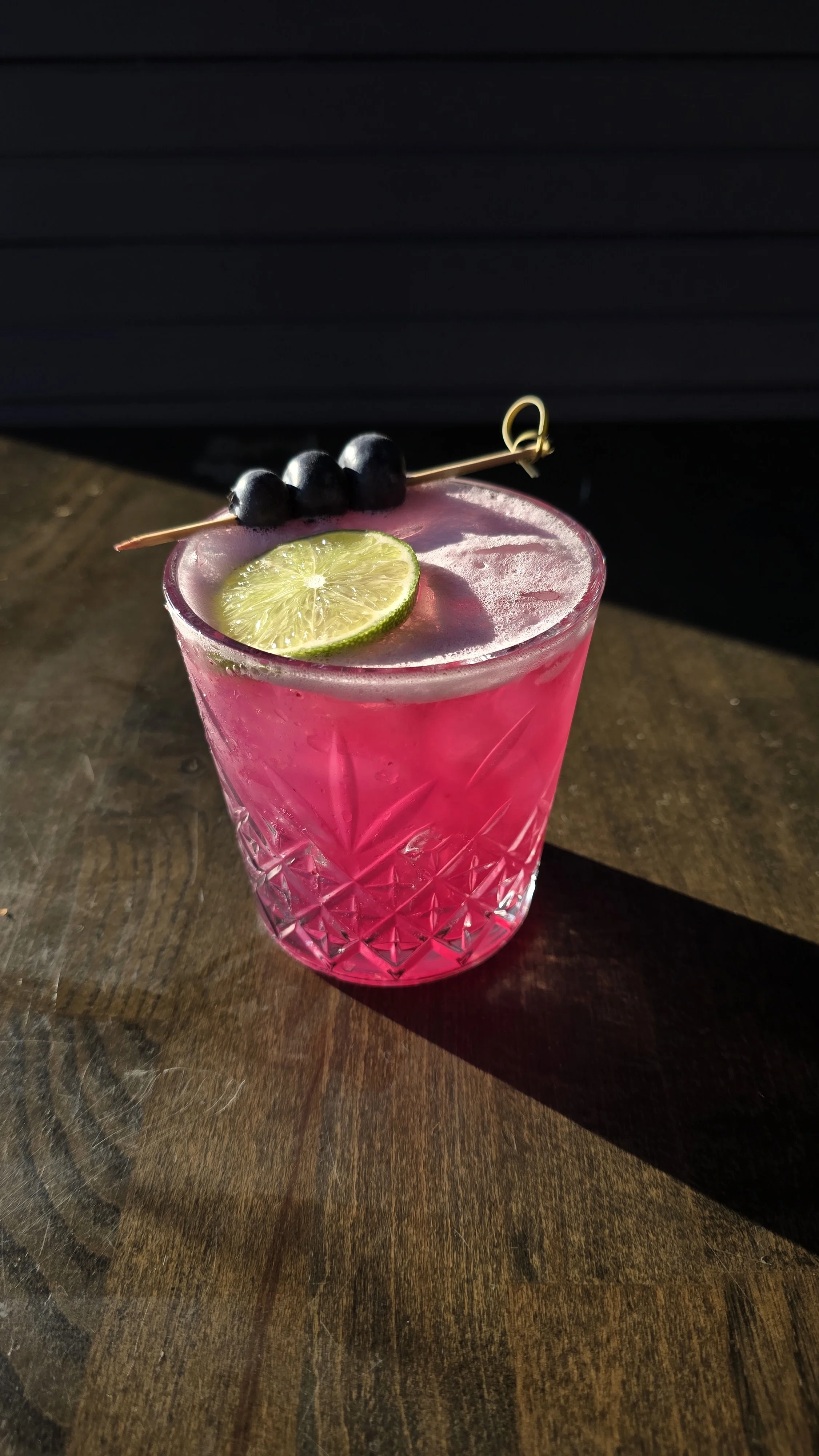 Picture of our Blueberry Lavender Marg