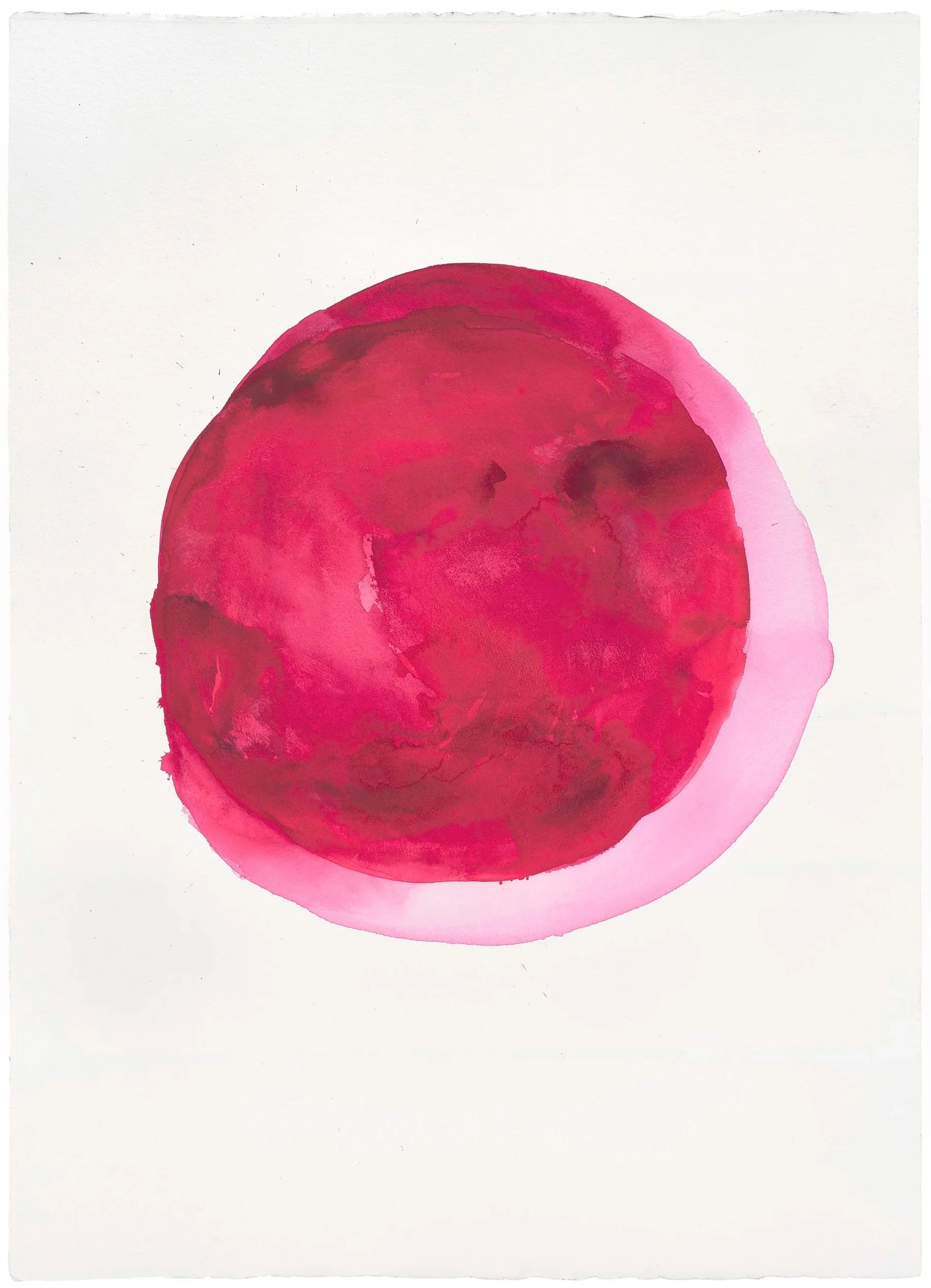 Sun, Burning Earth and the Protective Breast of the Moon, 2020, watercolour on paper, 75 x 105 cm 