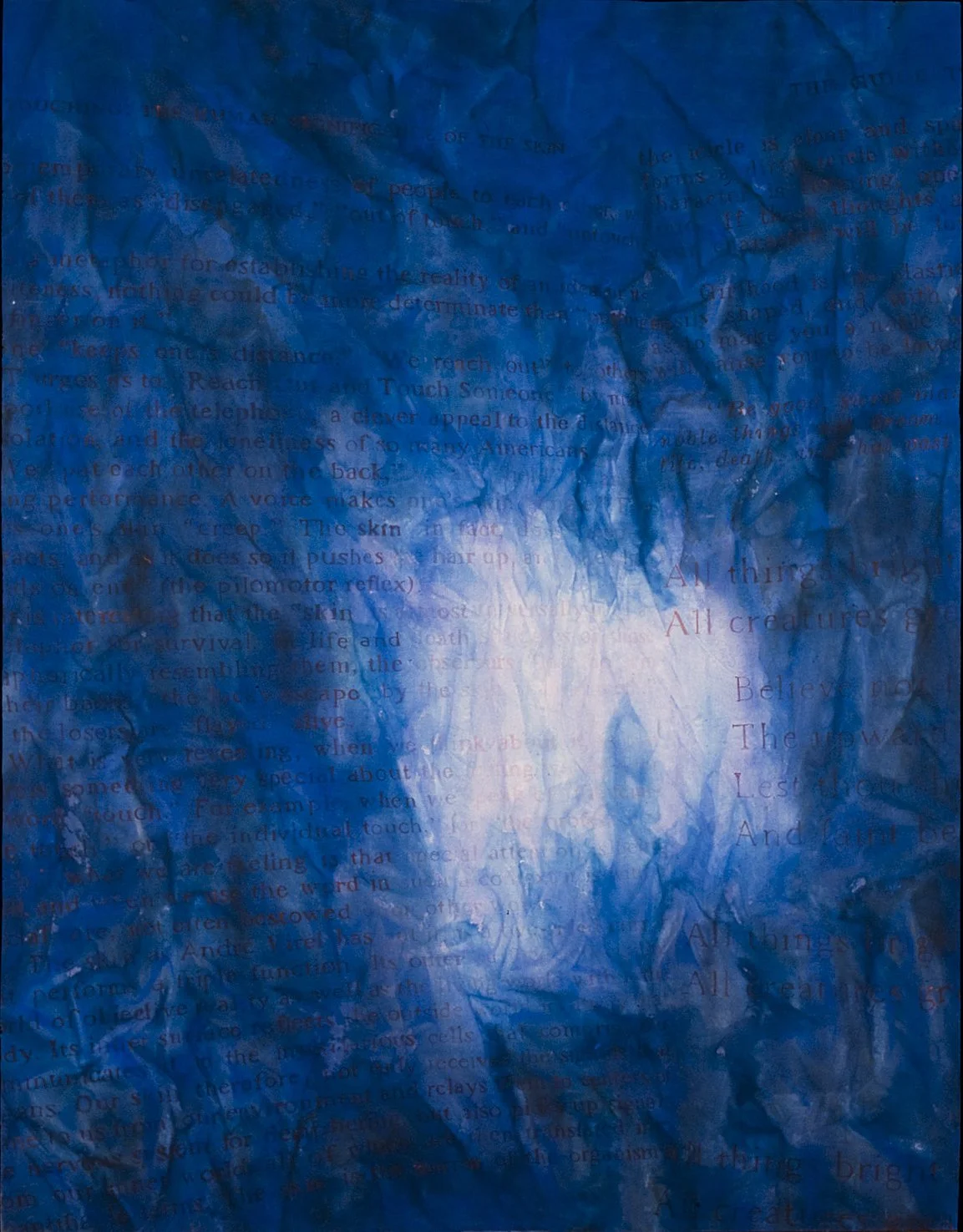  Surfacing , 1998, Master of Arts exhibition ANU, acrylic on canvas, 130x170cm