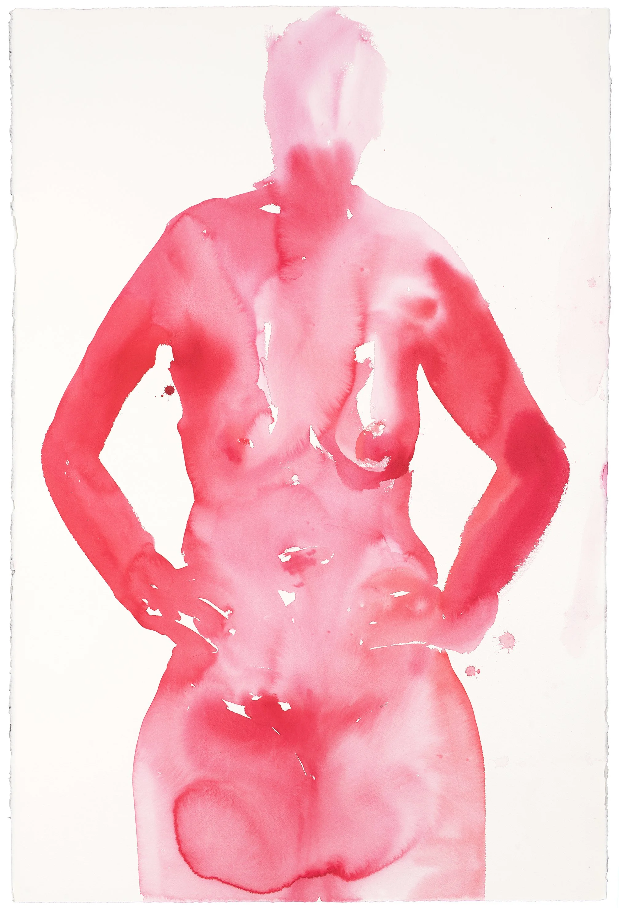  Beginning again , 2024, watercolour on paper, 160x123cm