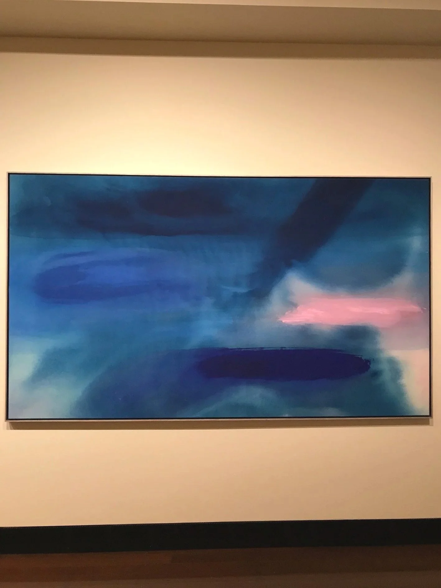  Moon shadow , 1979, acrylic on unprimed canvas, 134x230cm