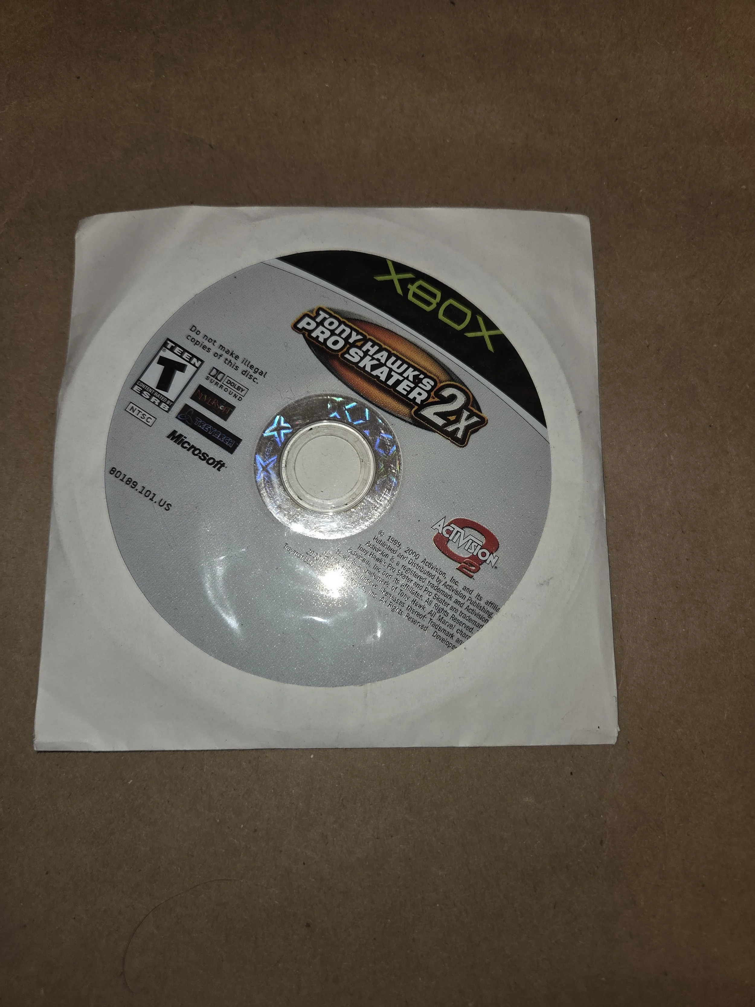 Tony Hawk's Pro Skater 2X (Endast skiva)
