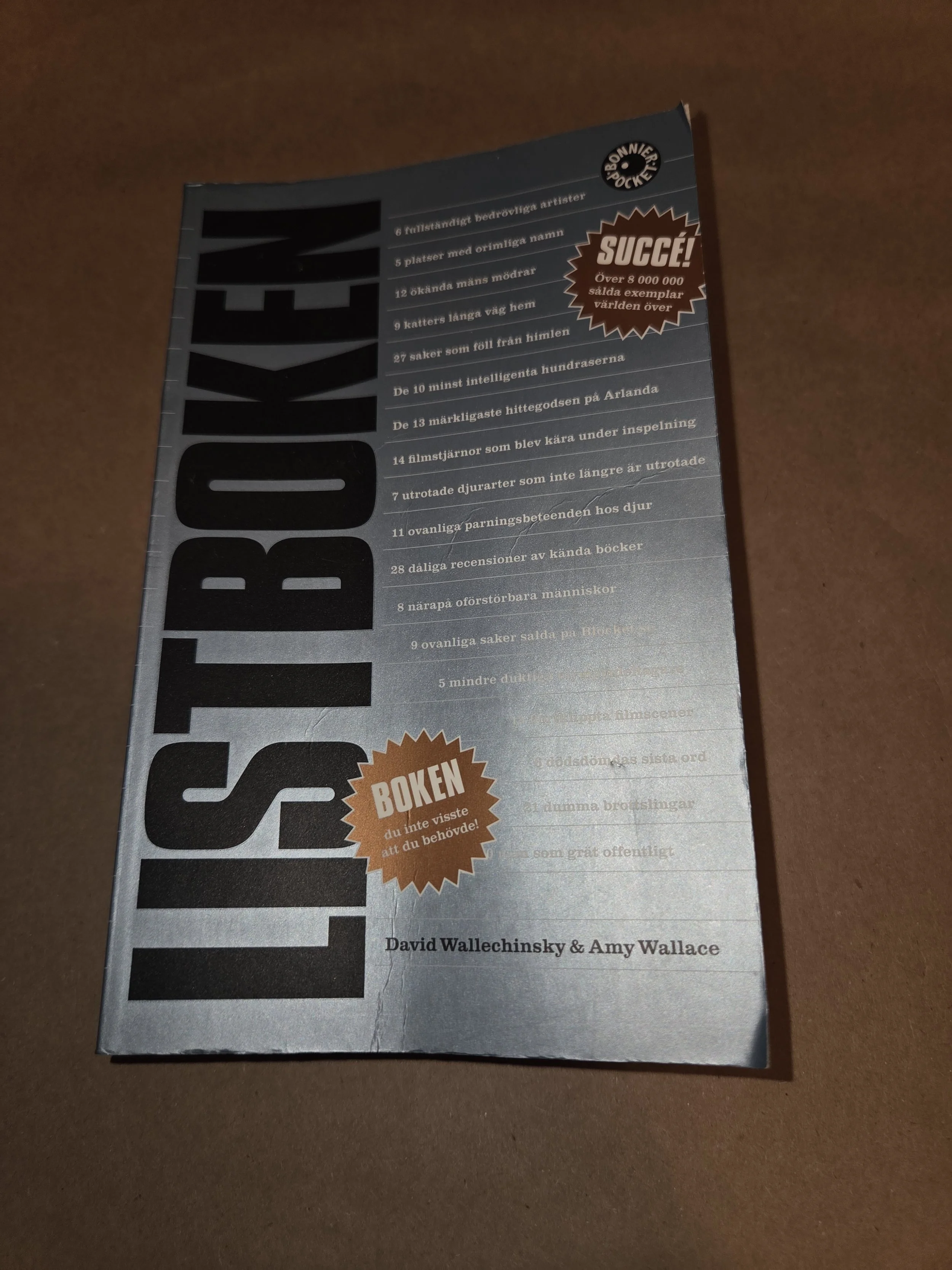 Listboken - Amy Wallace