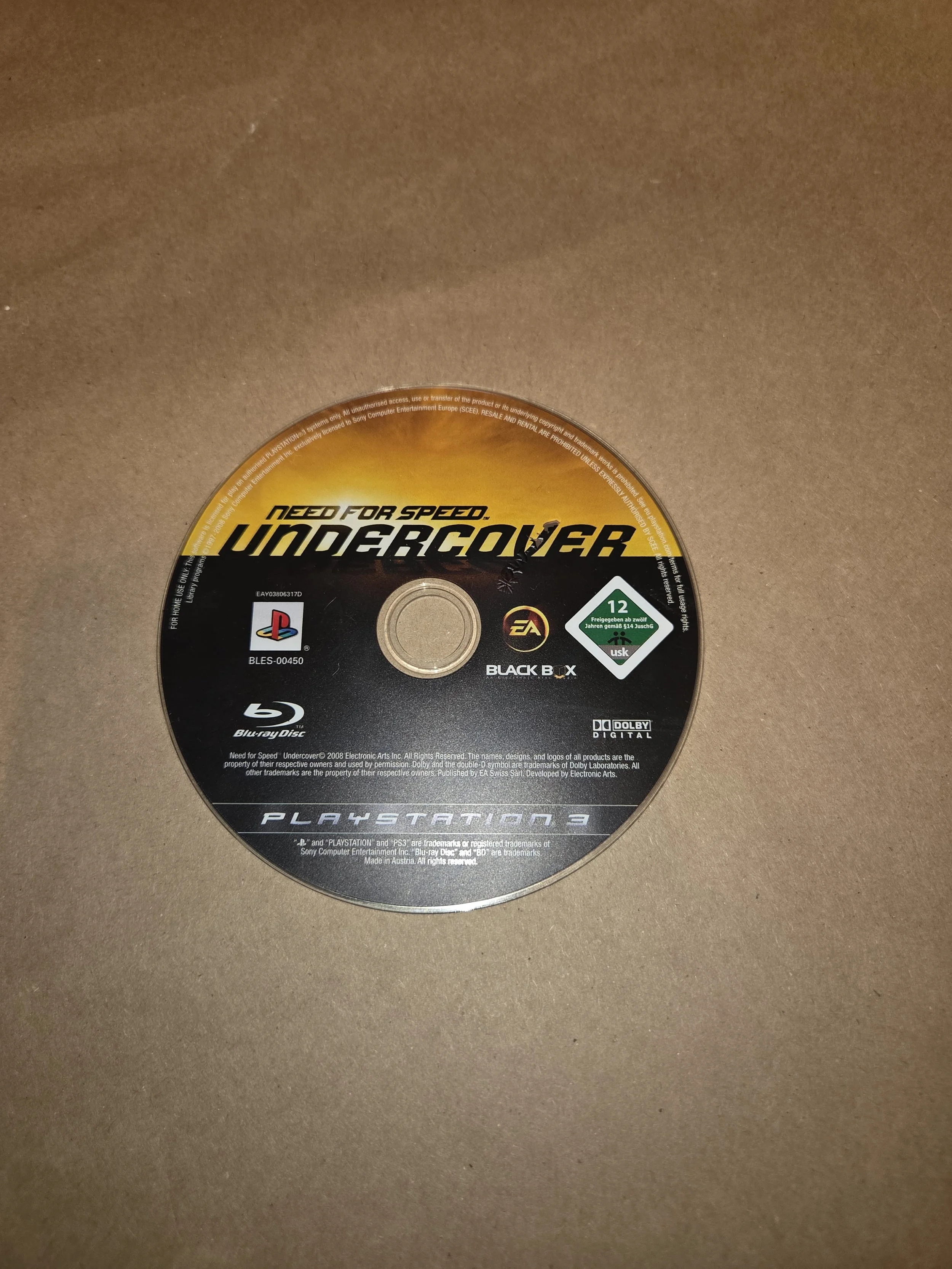 Need for Speed Undercover (Endast Skiva)