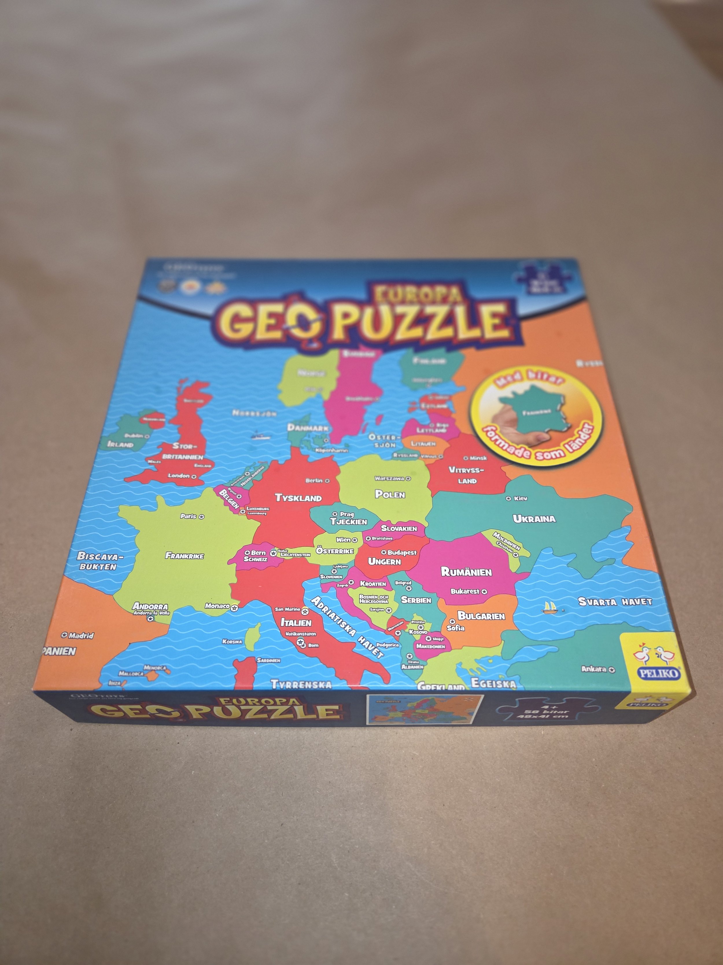 Geo puzzle Europa