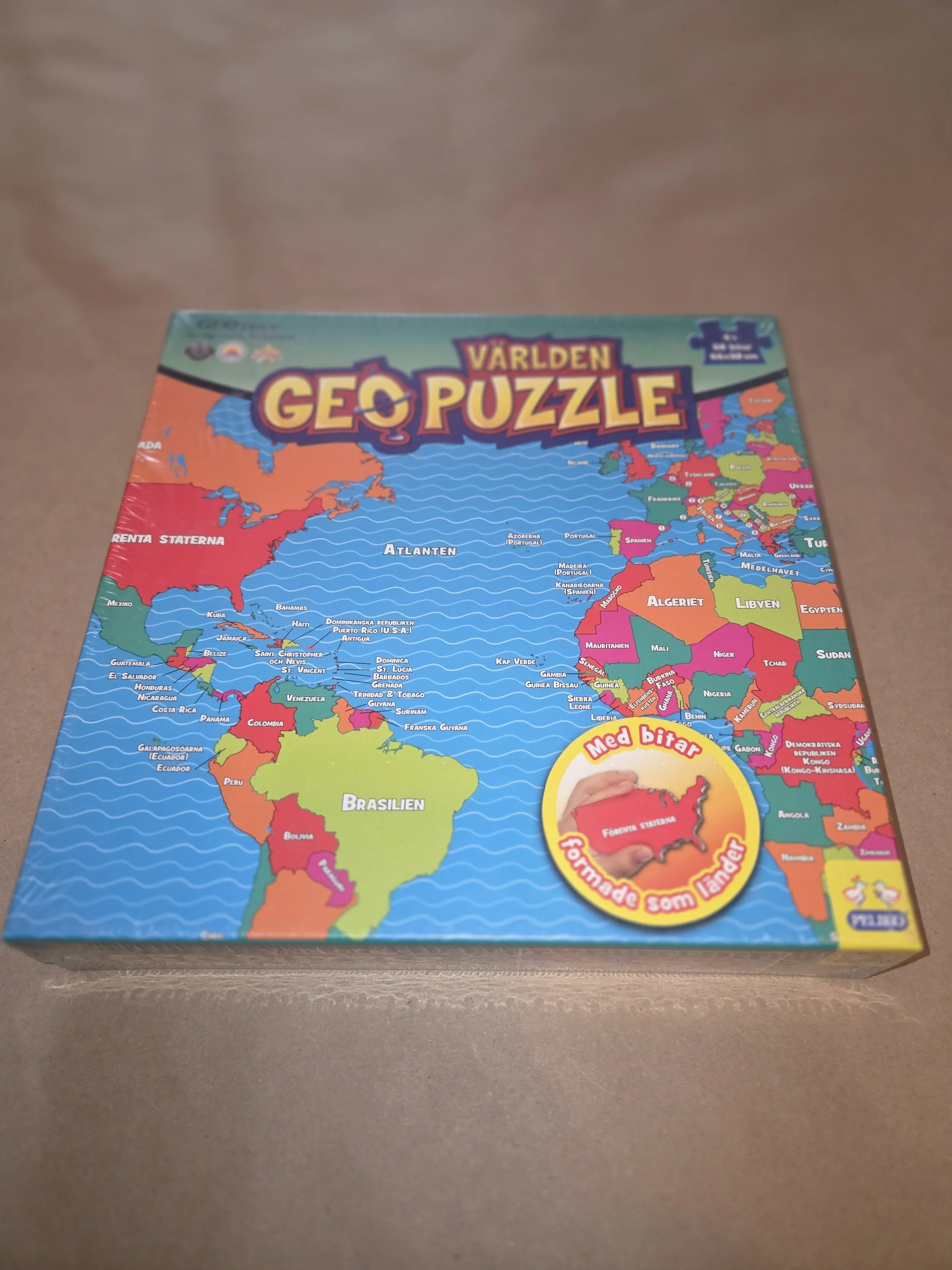 Geo puzzle världen