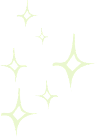 Multiple white star-shaped sparkles on a black background.