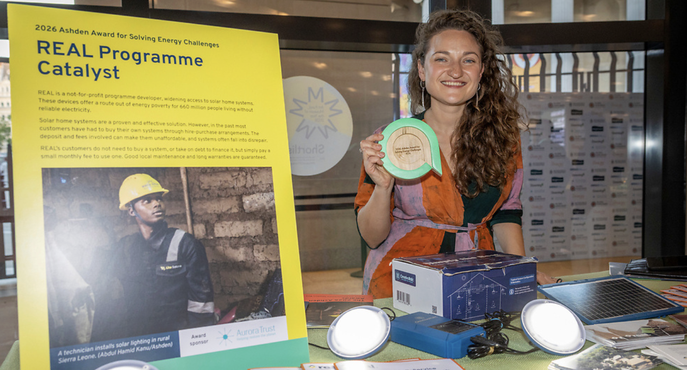 REAL Programme Catalyst Wins 2026 Ashden Award for Solving Energy Challenges 