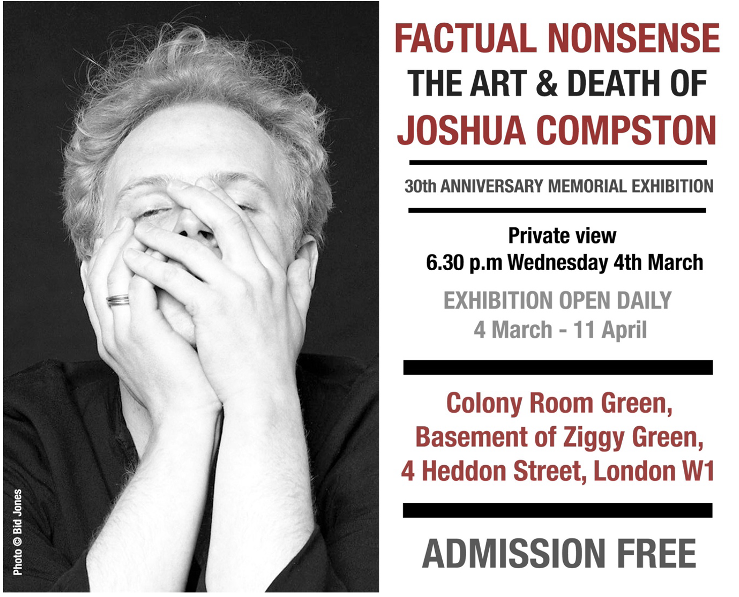 Factual Nonsense: The Art and Death of Joshua Compston. 30th Anniversary Memorial Exhibition