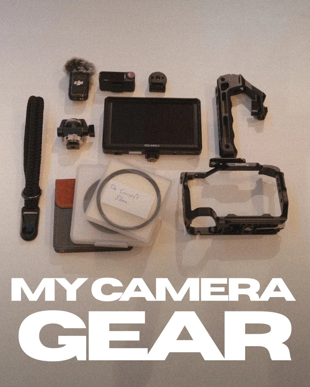 My Camera Gear currently. Very happy with all of it! 🙌🏻

- Sony A6700
- Smallrig Cage and Top handle
- DJI Mic 2
- NF Filters &amp; Cinescope Filter

#cameragear #equipment #filming #videography