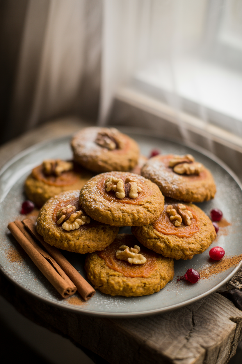 Healthy Pumpkin Oatmeal Cookies