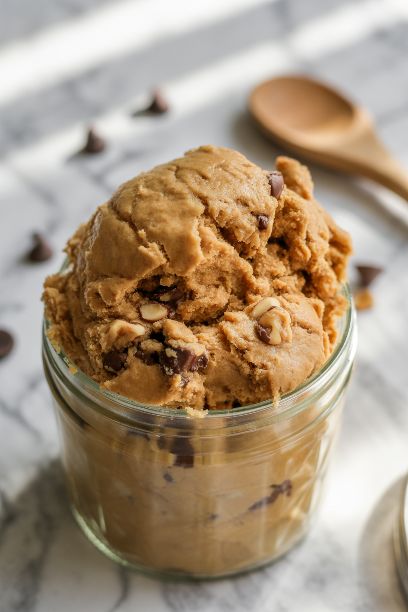 Sugar-free cookie dough for snacking