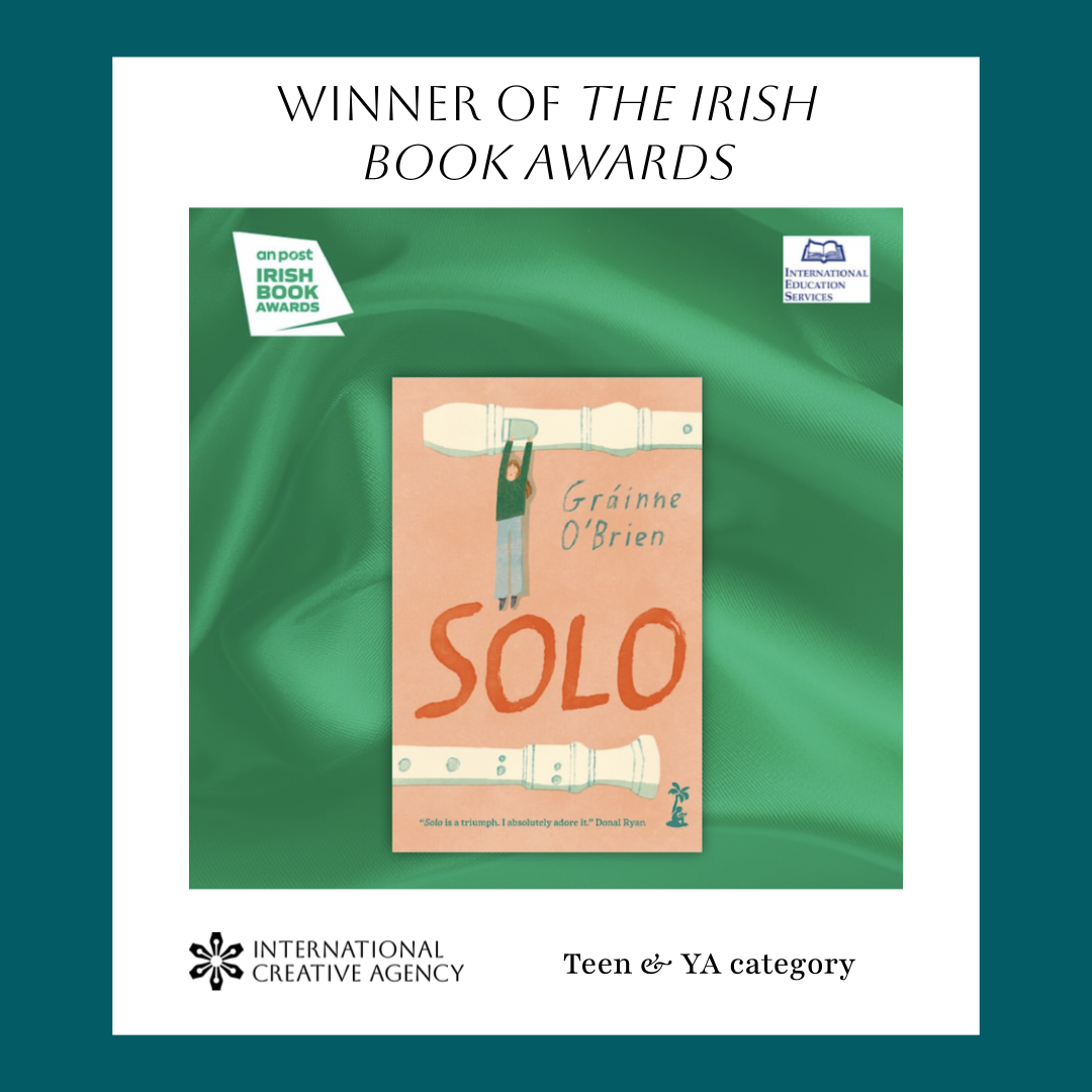 Gráinne O’Brien’s SOLO awarded Teen and Young Adult Book of the Year at the Irish Book Awards