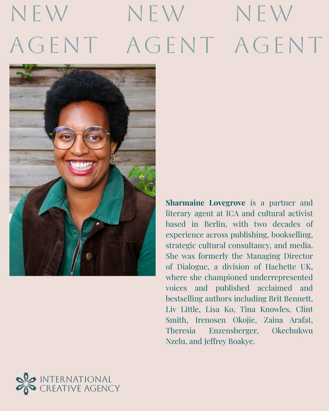 ✨ Meet Sharmaine, who joined us in September, shortly before opening the already iconic @chapters_berlin, home to our Berlin office.

Her work brings together editorial judgement and strategic insight, shaped by a long career in publishing and cultur