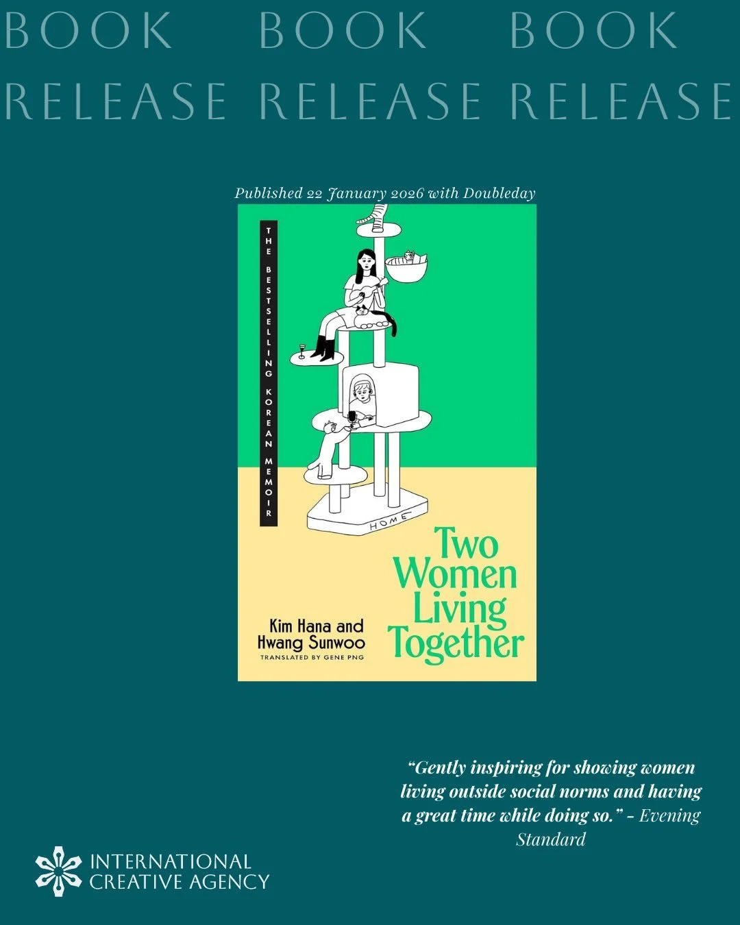 Congratulations to translator @gene.png on the release of the quietly radical - and bestselling - TWO WOMEN LIVING TOGETHER. We&rsquo;re so proud to represented this unique memoir and can&rsquo;t wait for readers to pick this up.