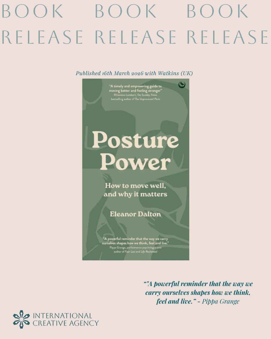 It&rsquo;s book release day for our client Eleanor Dalton, congratulations! POSTURE POWER is officially out today. In this transformative guide, @postureellie shares practical, life-changing insights on the way we can hold our bodies in order to recl