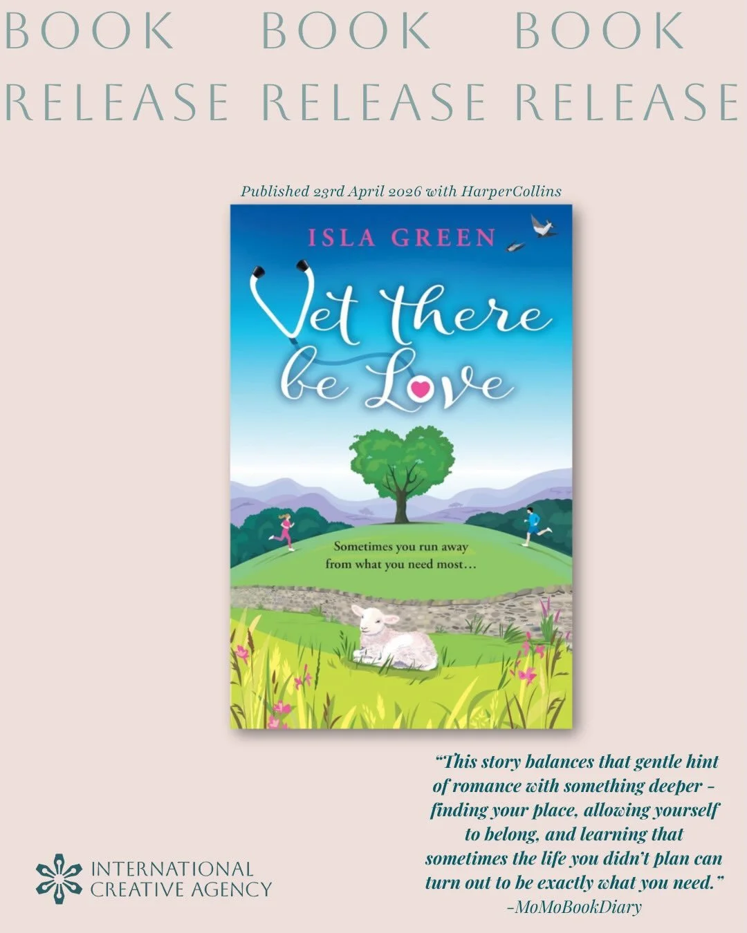 Isla Green&rsquo;s wonderful debut, VET THERE BE LOVE, is now published- the perfect new small-town romance for Spring.

When Amy decides to move from London to the countryside, there are many surprises waiting for her, including a rivalry with obnox