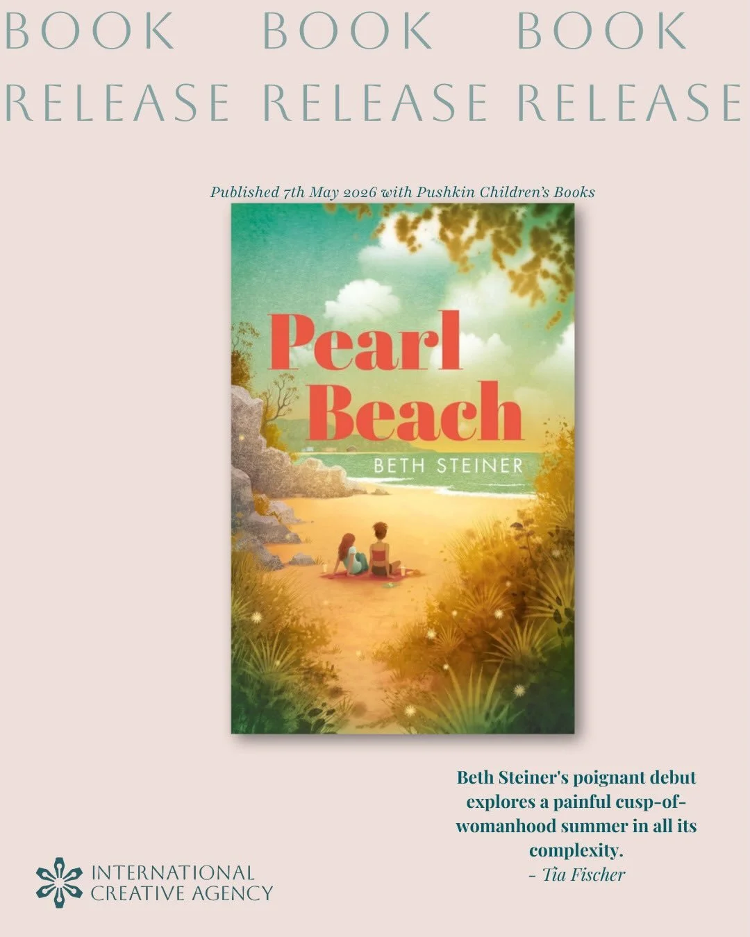 And another book release: PEARL BEACH by Beth Steiner is out today🎉 A life-affirming coming-of-age novel about friendship, family and the bittersweet beauty of growing up, of love, betrayal and resilience, perfect for pre-teens. Congratulations to @