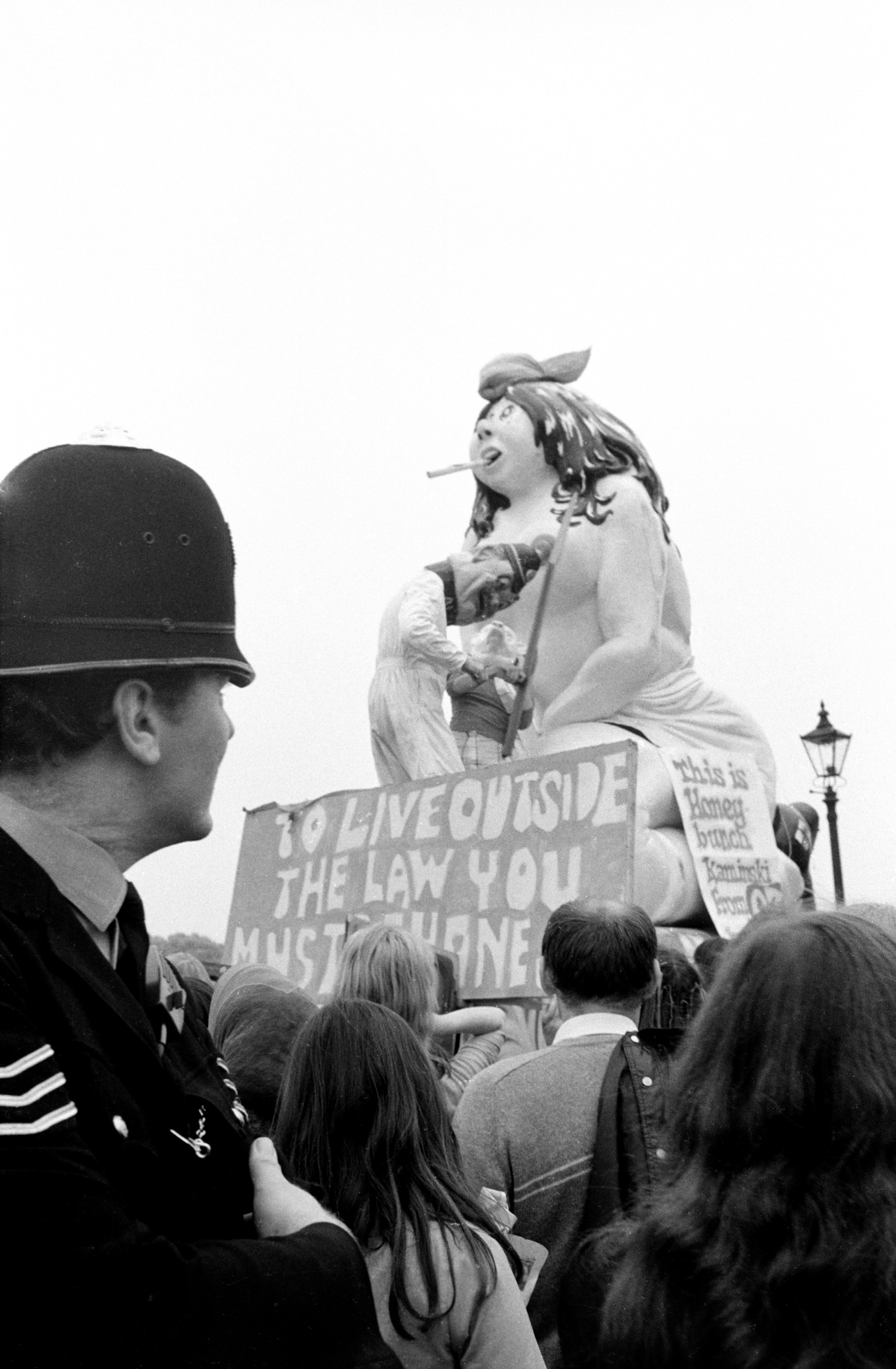 Oz Trials Protest. demonstration against the Oz Magazine obscenity trials in London, UK in 1971. c Ron Reid Estate. 1.jpg