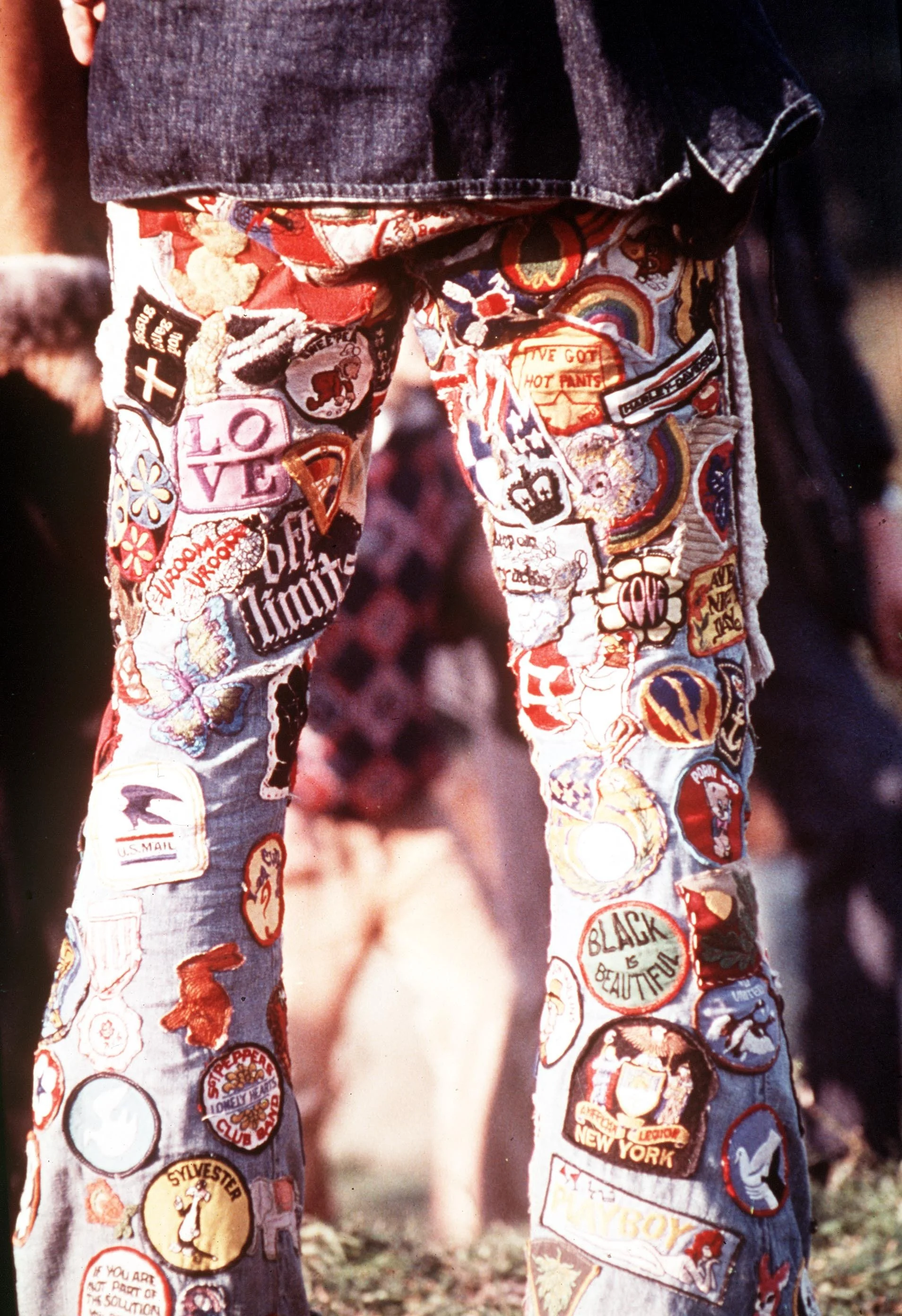 Flower power flared jeans-Fading festival of rock. c Ron Reid Estate.  Camera Press ref. 00041414.jpg