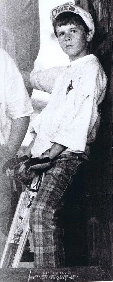 Skateboarder with plaid pants.jpg