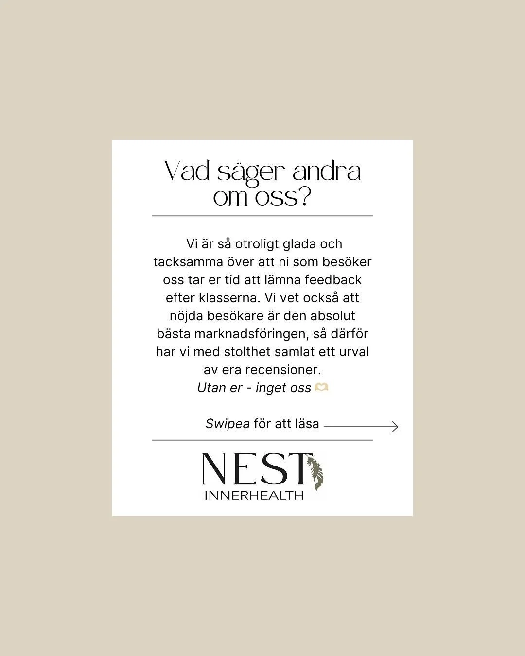 H&auml;r &auml;r n&aring;gra av era fina recensioner &ndash; swipea f&ouml;r att l&auml;sa 👉🏼

Vi &auml;r s&aring; stolta &ouml;ver v&aring;ra teachers och blir alldeles varma i hj&auml;rtat av era ord 🥰

Tack f&ouml;r att ni tar er tid att dela e